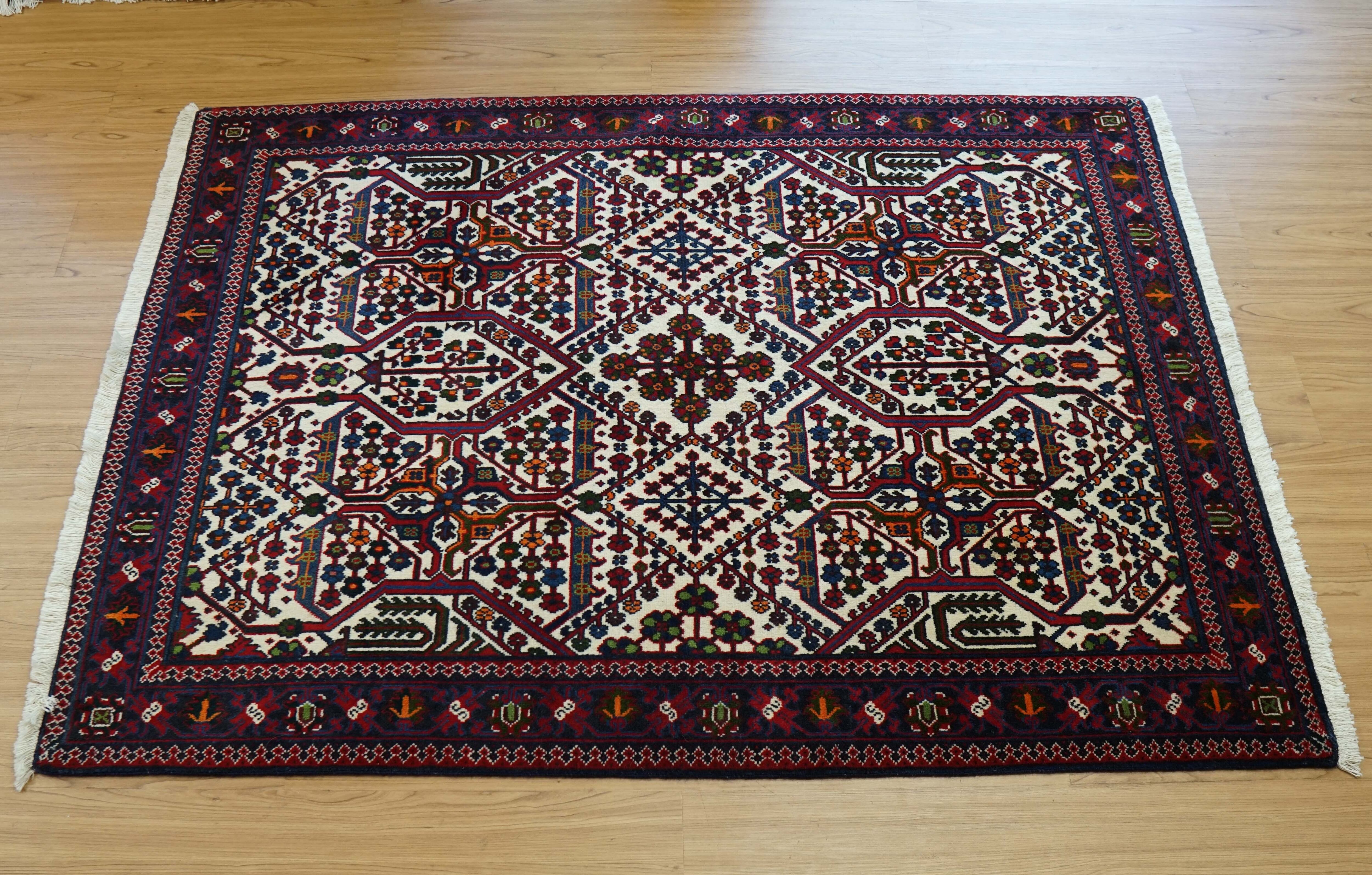 メイメ産 ペルシャ絨毯 209.5×139cm 手織りペルシャ絨毯 メイメ産 オールド157×110cm | Decorworks