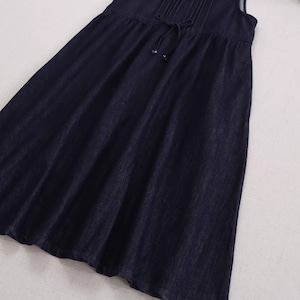 レトロデニムノースリーブワンピース Y 250531