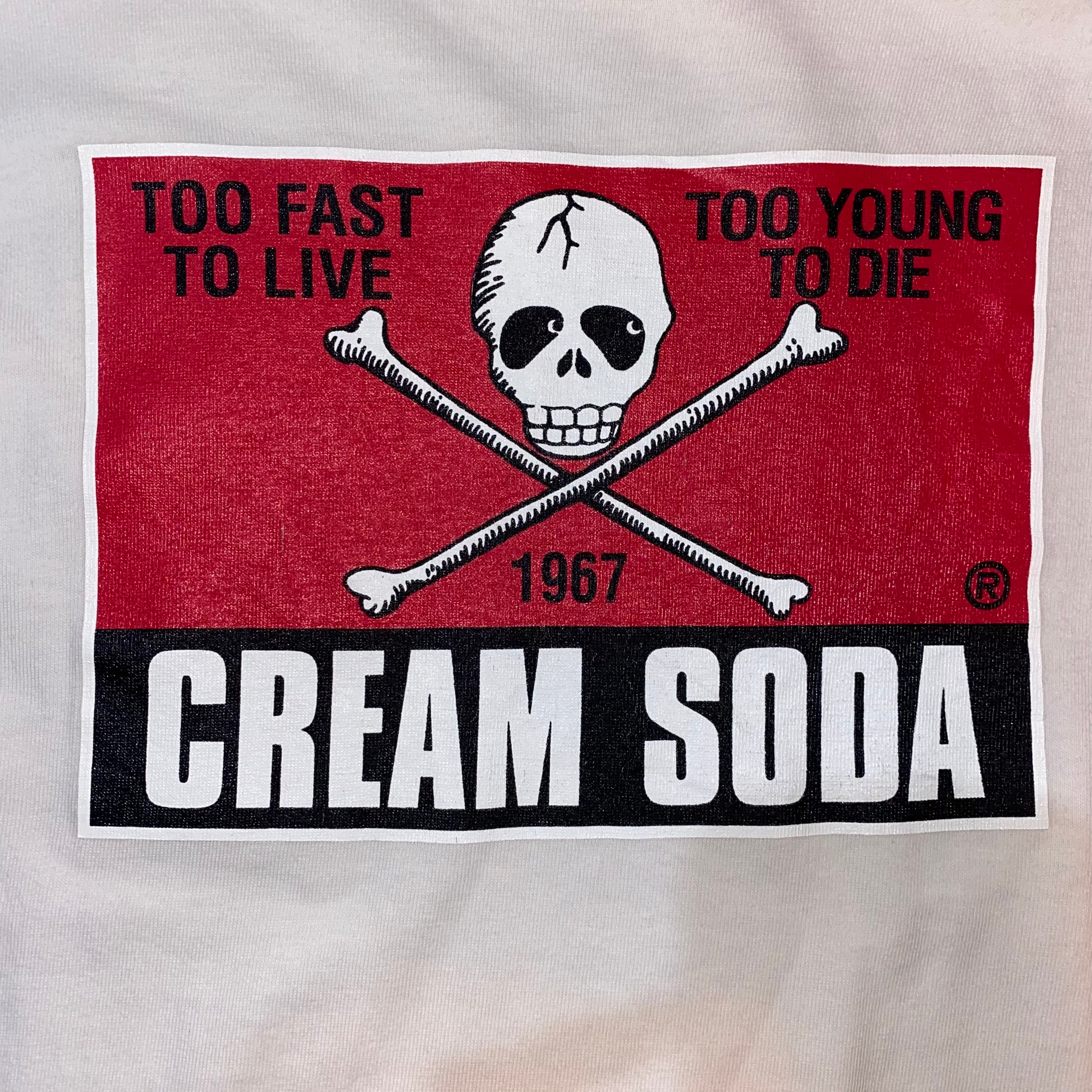 CREAM SODA LOGO printed tee クリームソーダ ピンクドラゴン tシャツ