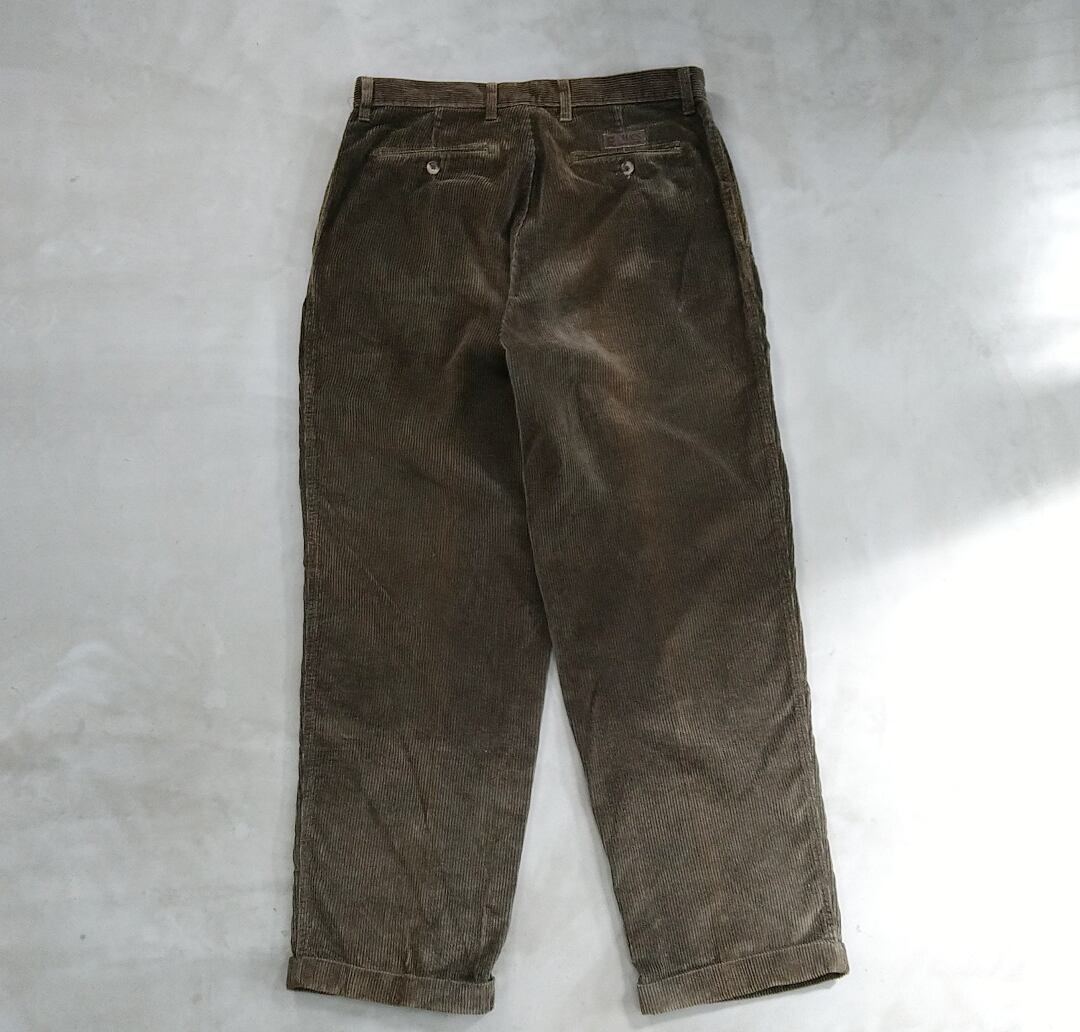 希少 CHAPS RALPH LAUREN コーデュロイパンツ L 無地 タック chaps ralph lauren corduroy pants 小岩店 | What'z up