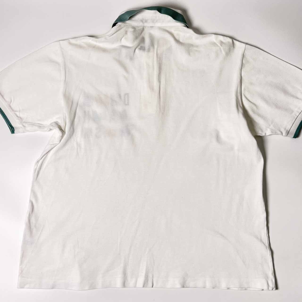 DAKS ダックス デザイン 半袖 ポロシャツ LL/ホワイト系 メンズ