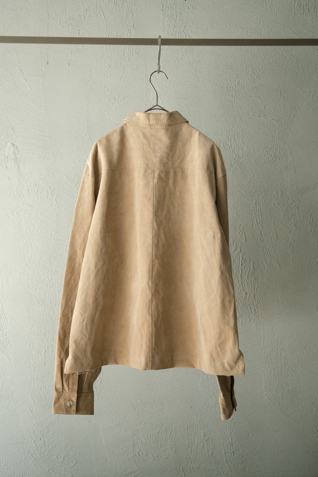 Utah／nubuck leather shirt／sand／remake