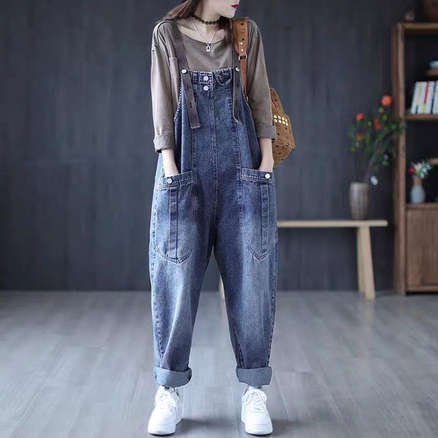 【サロペット】 デニム サロペット レディース おしゃれ きれいめ 可愛い サロペット ロンパース オーバーオール ジャンプスーツ 春 夏 秋 冬 20代 30代 40代 50代 サロペット ノースリーブ ハイウェスト ワイドパンツ 大人 可愛い カジュアル  ネイビー 青 M L XL 2XL