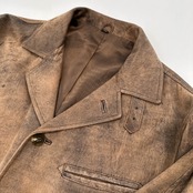 激渋◆ウインドアーマー Wind Armor 羊革 ラムレザー ジャケット コート Mサイズ /茶色/ブラウン系/フライト/メンズ