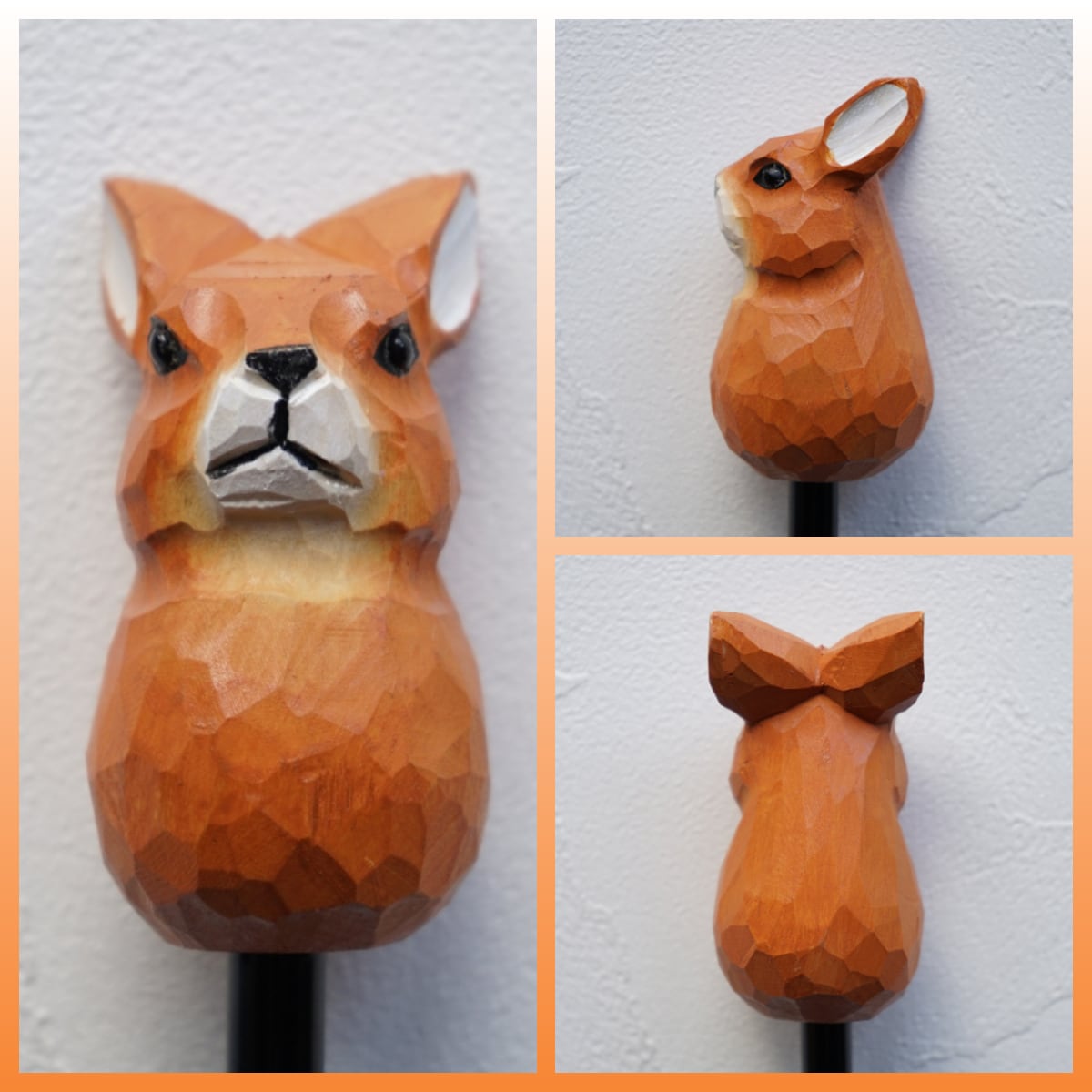 ✨新品✨木製うさぎデザイン 日傘 晴雨兼用傘 うさぎ | うさぎセレクトショップ森音