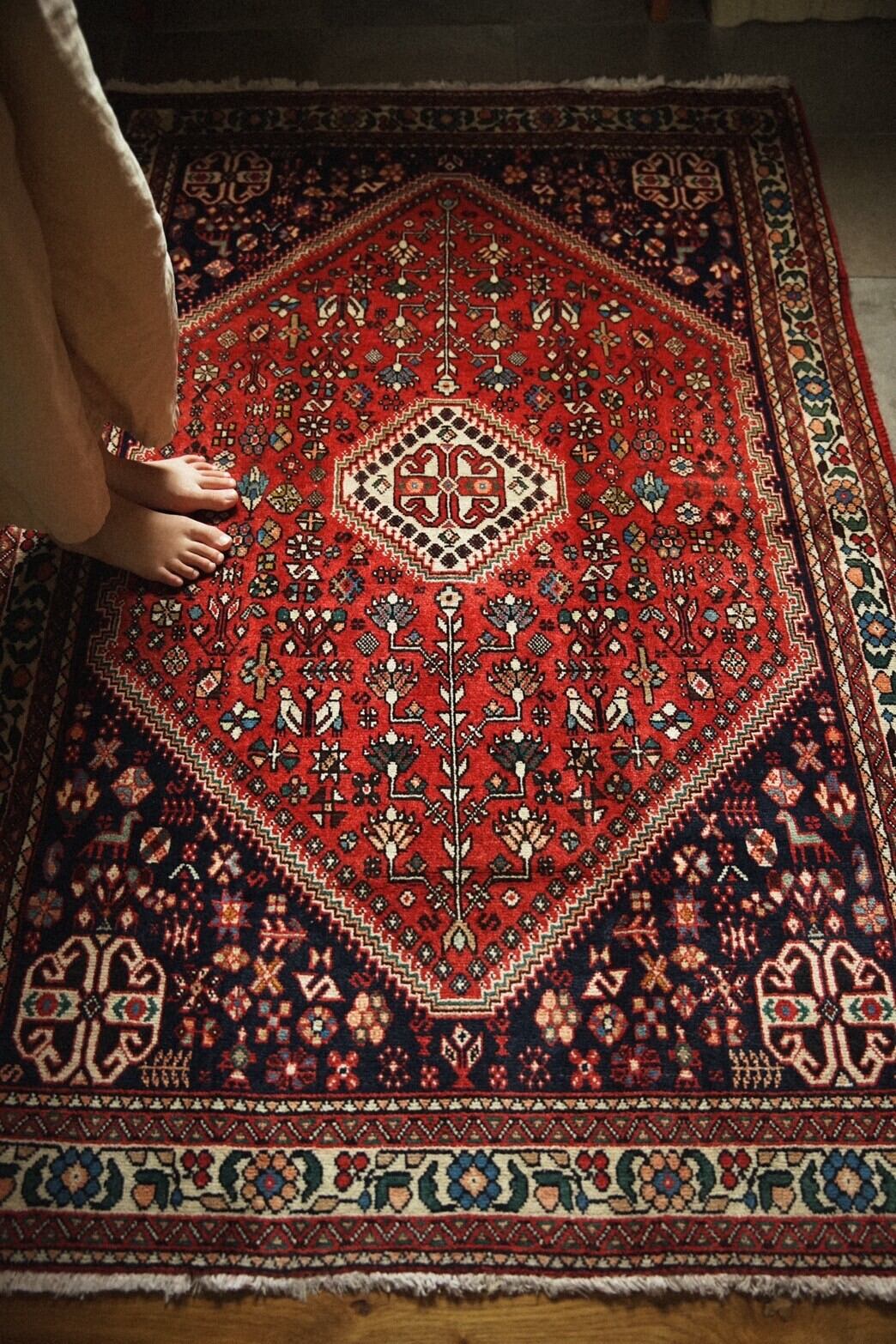 1188-Vintage Hamadan rug