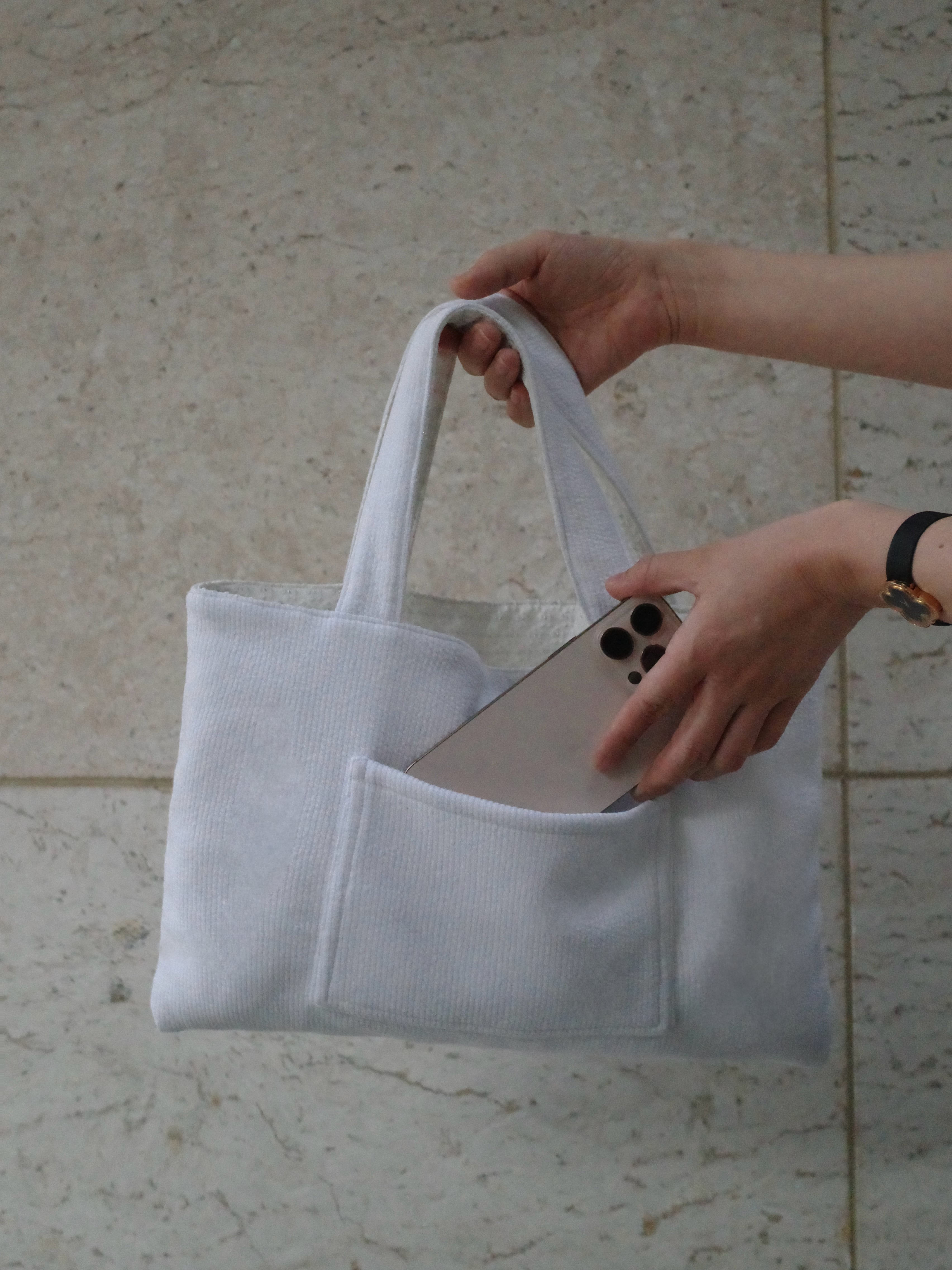 flower jacquard bag 