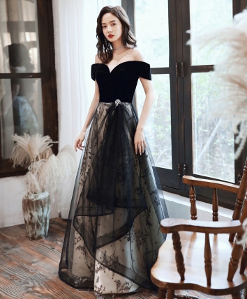 新品未使用♡Mystradaクロスオフショルドレス カバー付き 黒