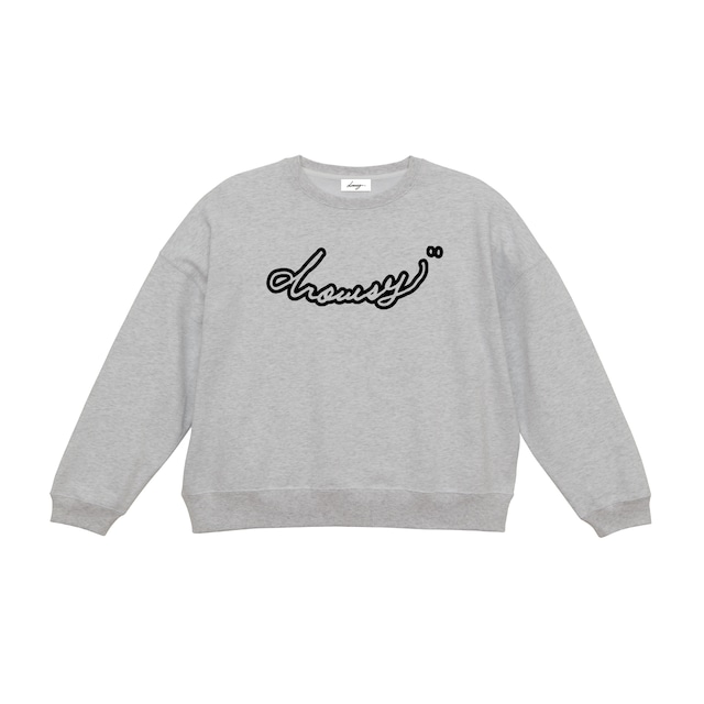 drowsy.. CAT BACK PRINT CREW SWEAT / 22SS / GR