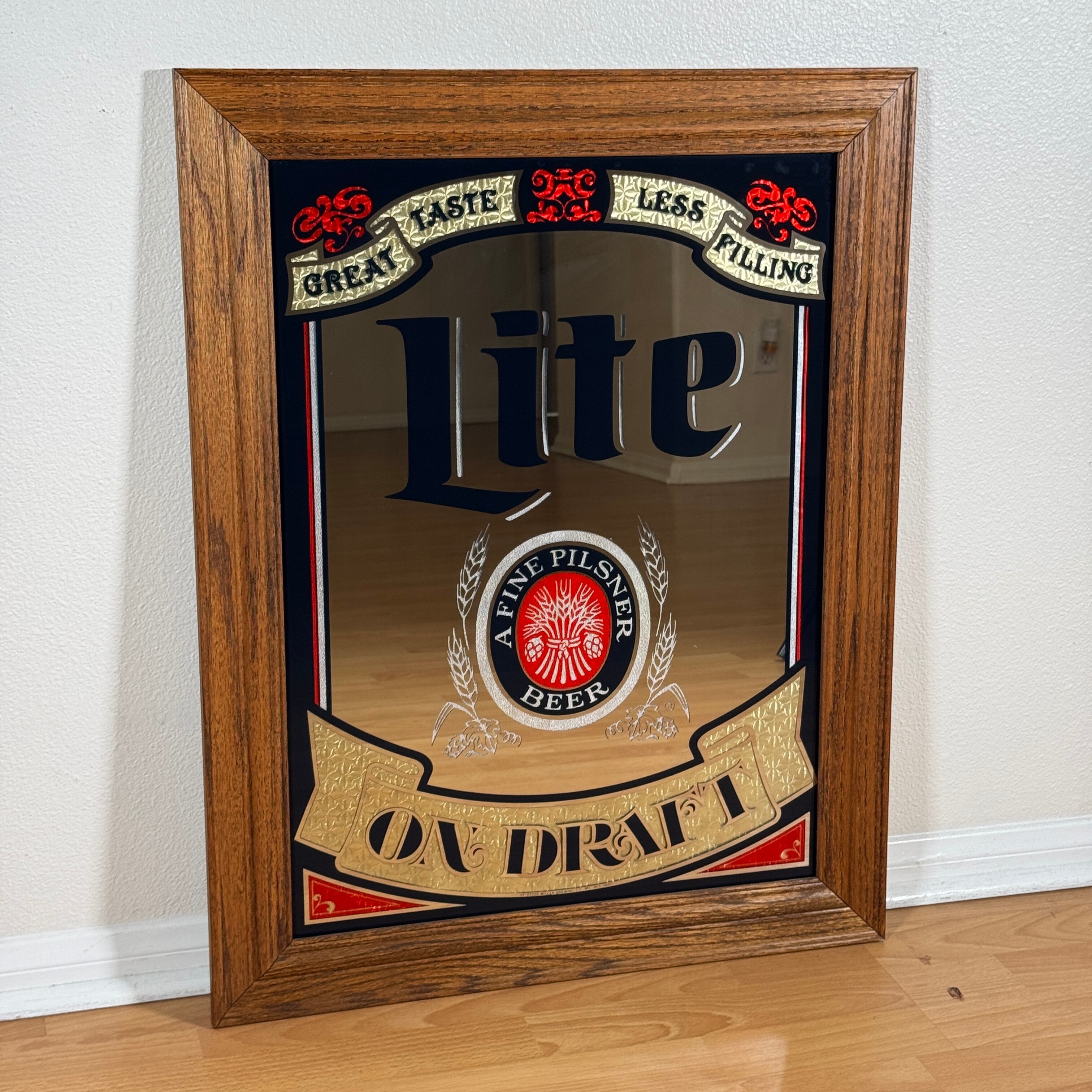 #1890 ビンテージ パブミラー Miller Lite ミラーライト