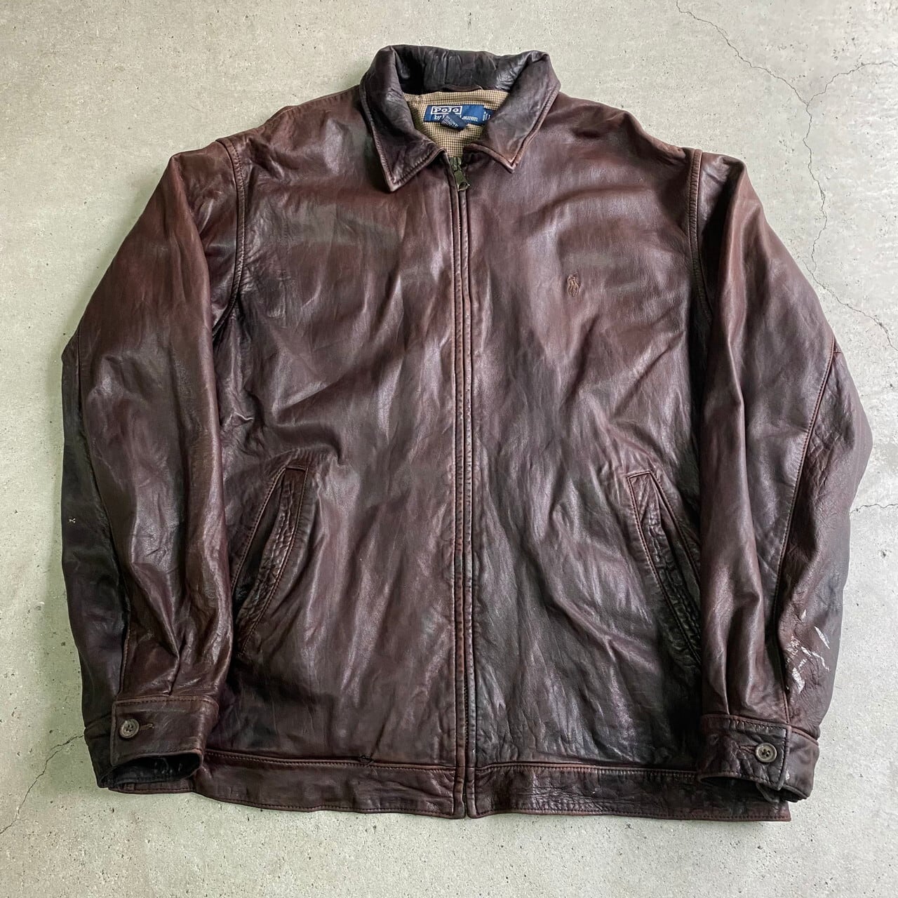 Polo by Ralph Lauren ポロバイラルフローレン ラムレザー スイング 