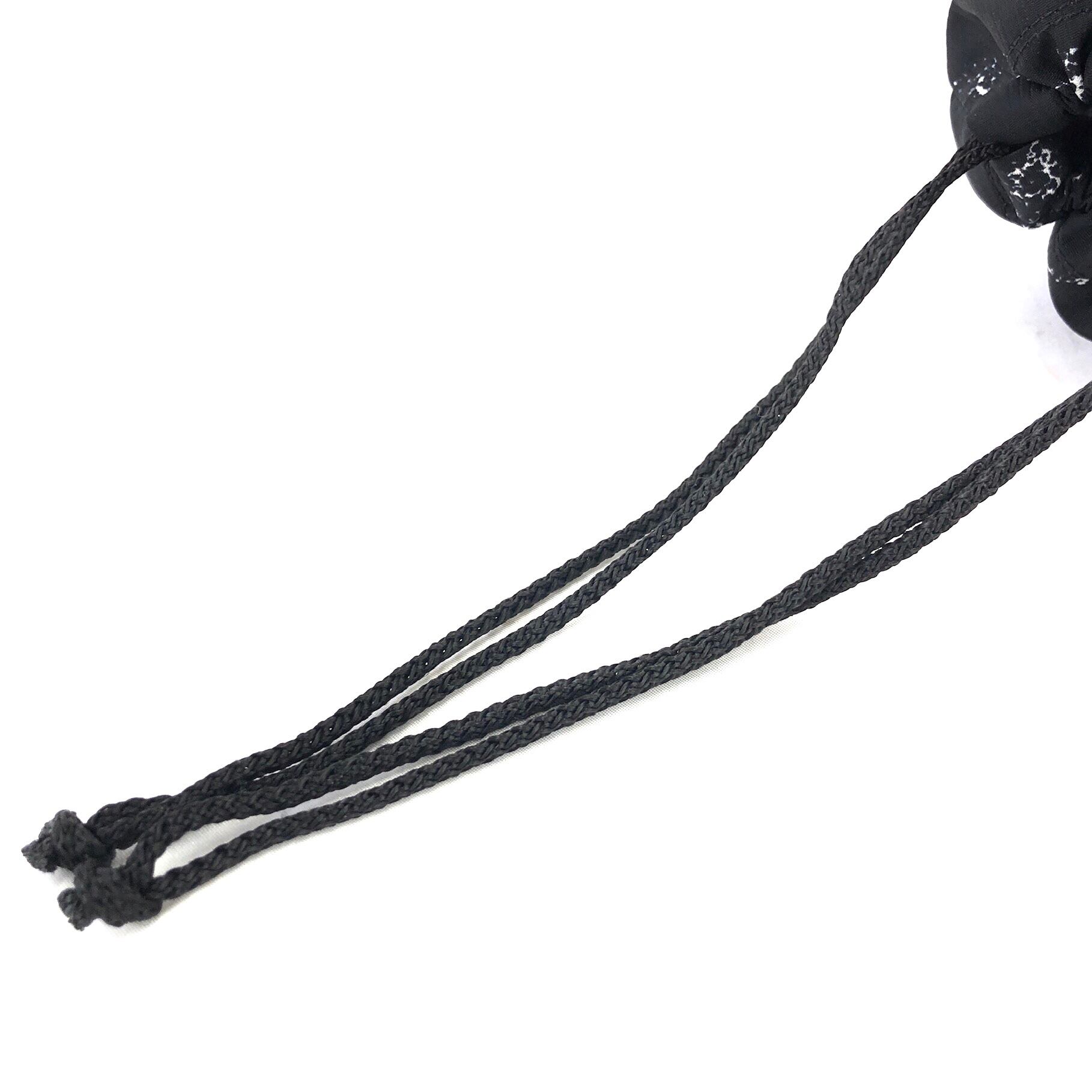 シャネル☆巾着ポーチ　旧トラベルライン　アクセサリーポーチ　ミニバッグ　ロゴ　黒 CHANEL シャネル 旧 トラベルライン ナイロン ミニバッグ 巾着