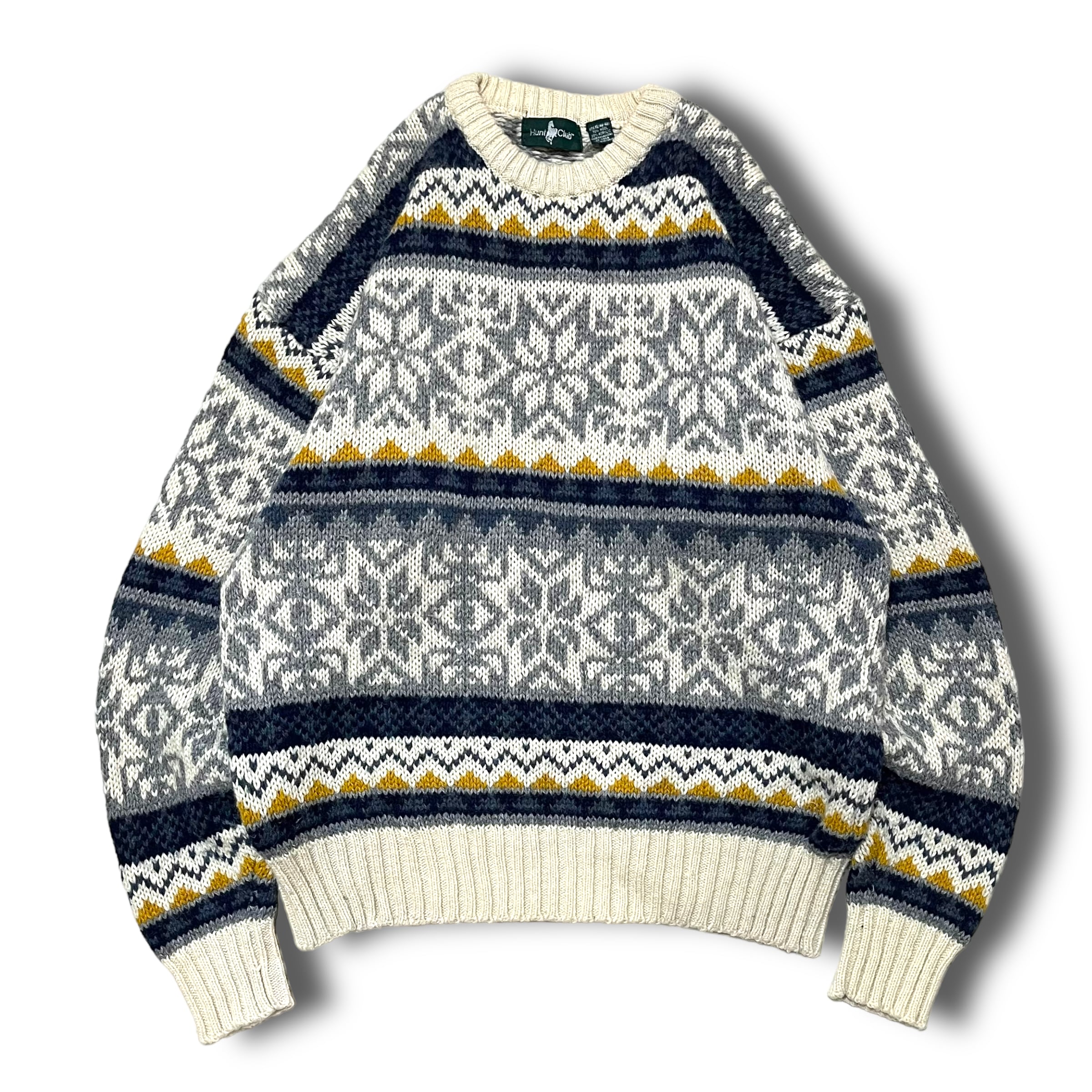【Vintage】ノルディックウールニットセーター