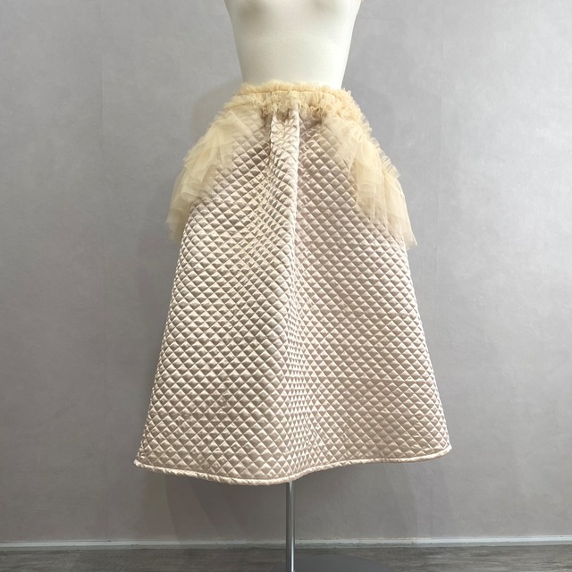 ※予約 Satin quilted skirt【pays des fees】