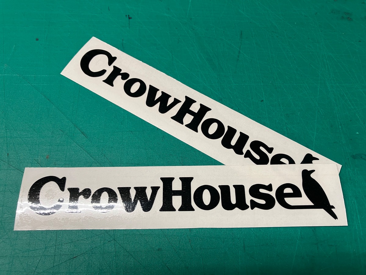 Crow House Sticker (black) 2 pieces | FRP/CFRP エアロメーカー KEPLA