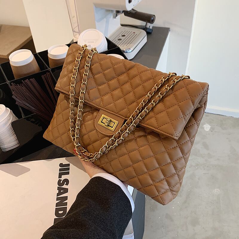 チェーン スクウェア 手作りハンドバック74561880975