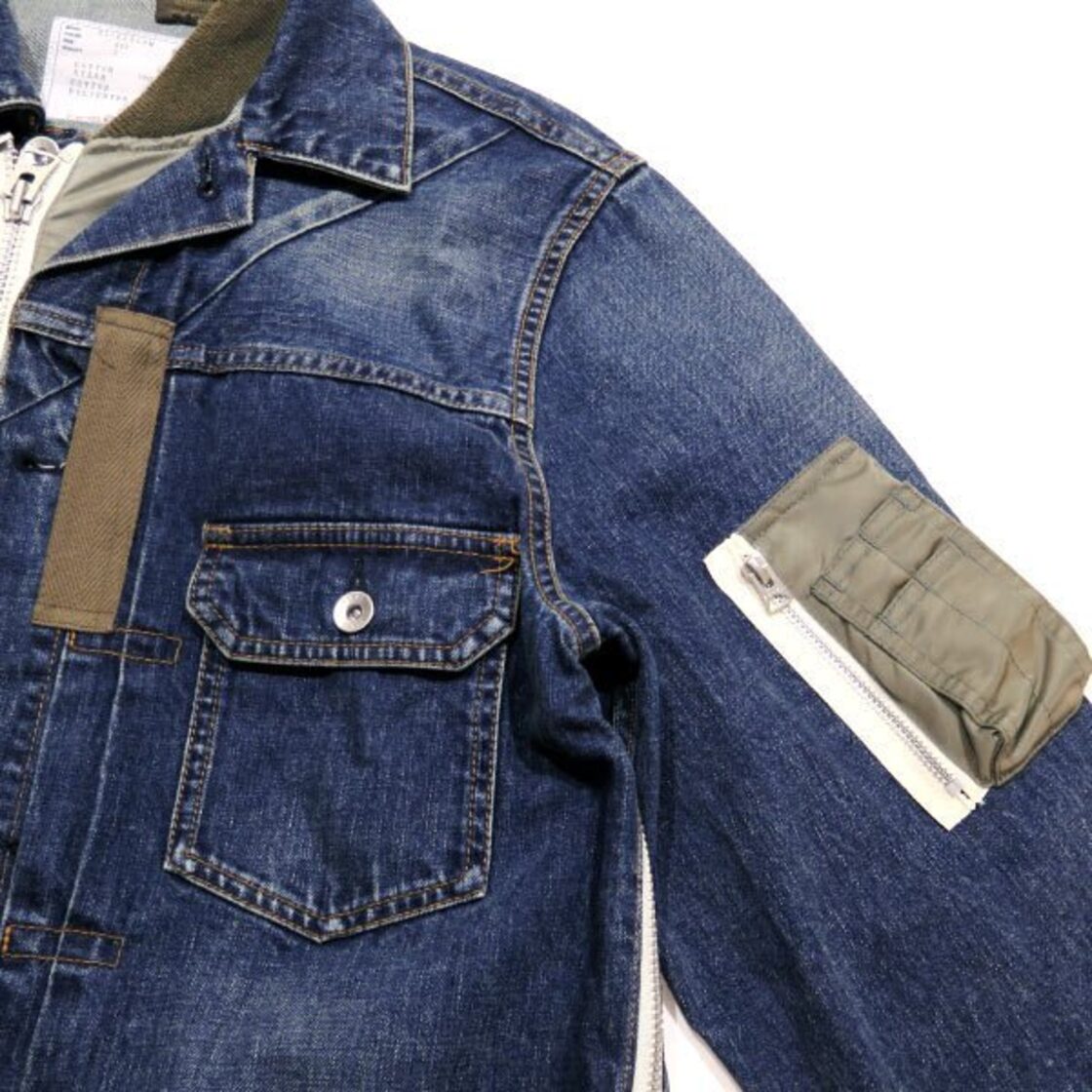 sacai 21SS DENIM BLOUSON 21-02509M サイズ2 サカイ デニム ブルゾン 