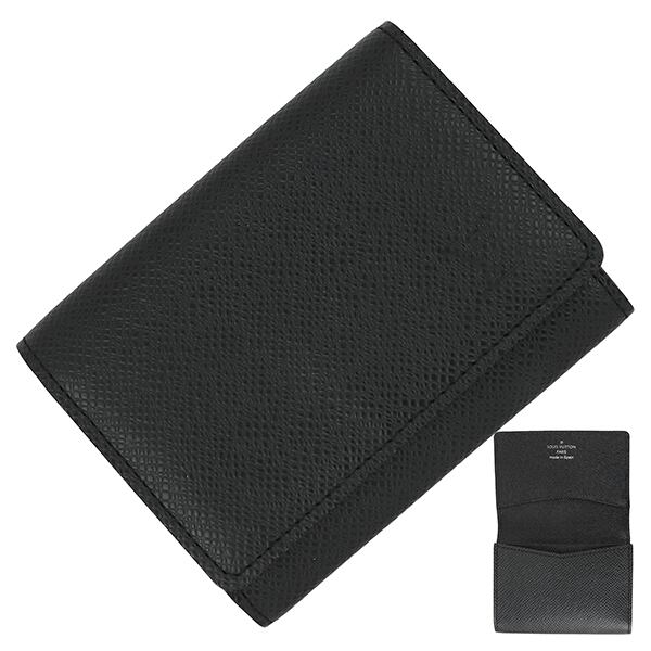 Unused LOUIS VUITTON ルイヴィトン 名刺入れ アンヴェロップ・カルト ドゥ ヴィジット タイガ M30922 レザー ブラック 未使用品
