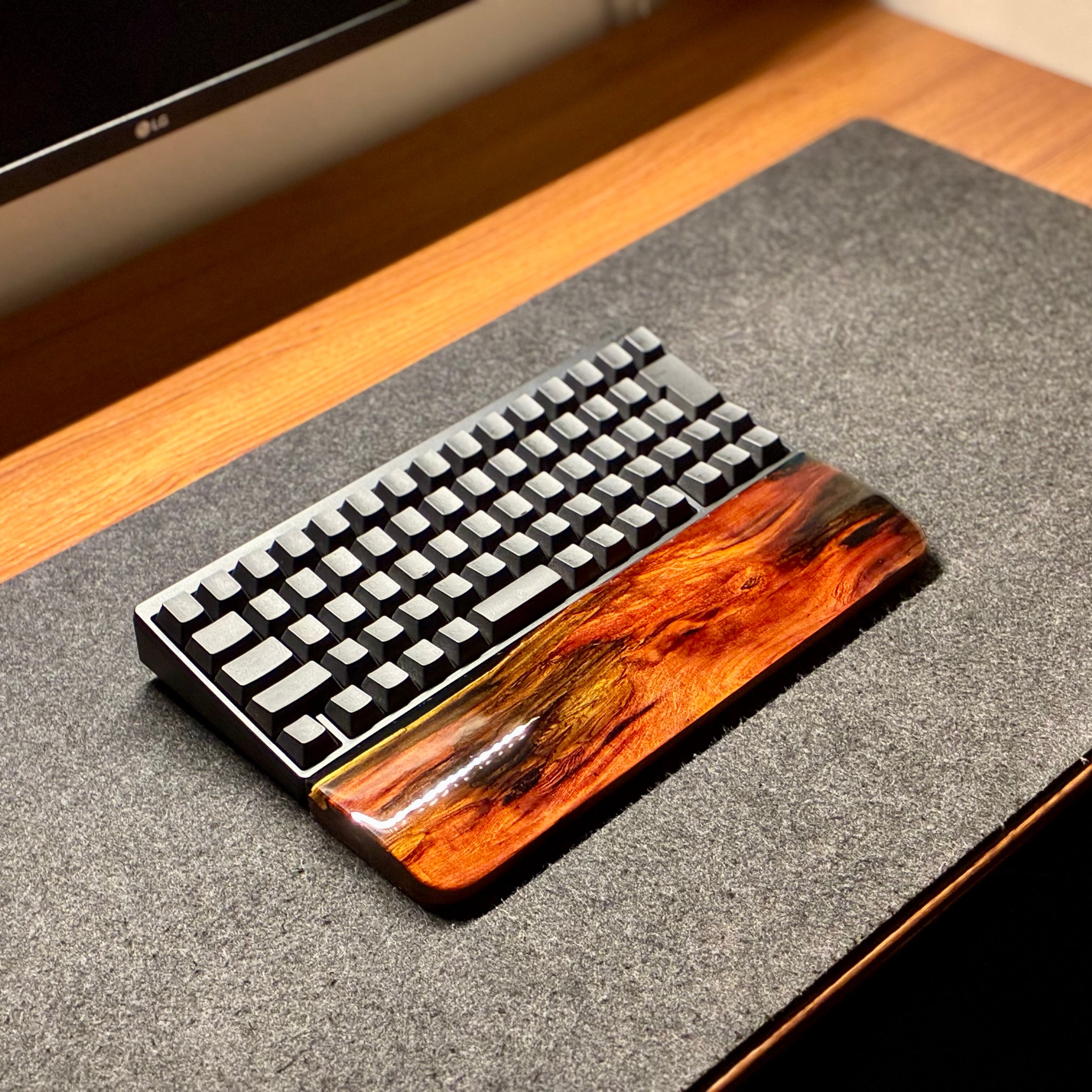 HHKB REALFORCE キーボード アームレスト パームレスト リストレスト 木製 天然木 屋久杉