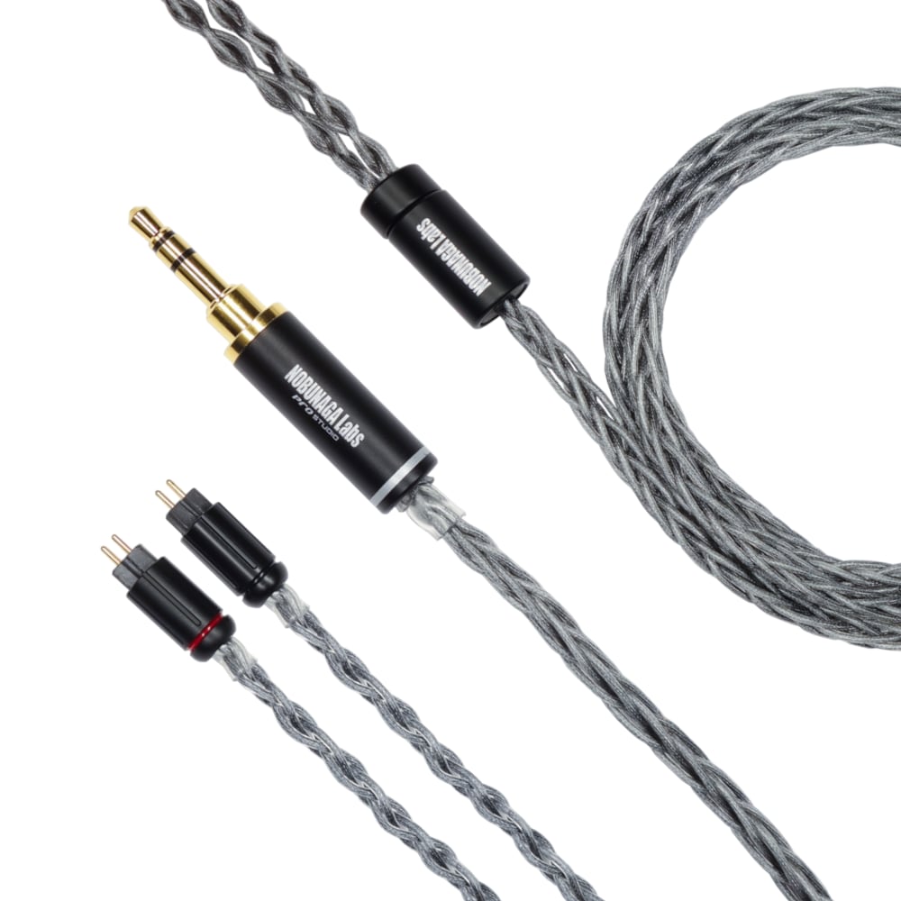 《SALE》【特選アウトレット】LUCIFER (ルシファー): NOBUNAGA Labs COMBINE:3.5mmステレオミニ/カスタムIEM2pin:銅銀合金導体採用カスタム2ピンリケーブル