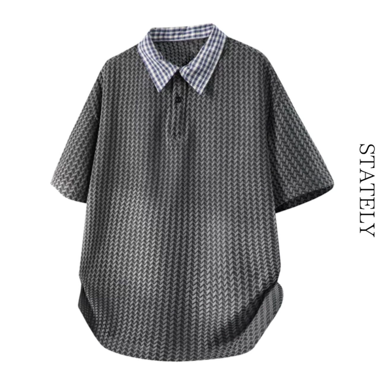 Check Collar ポロ/3color_T303・画像2