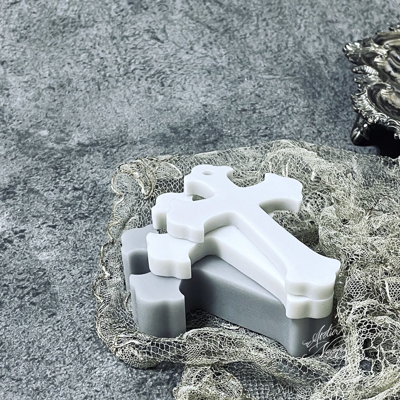 クロス 十字架f シリコンモールド | シリコンモールド・クレイクラフト