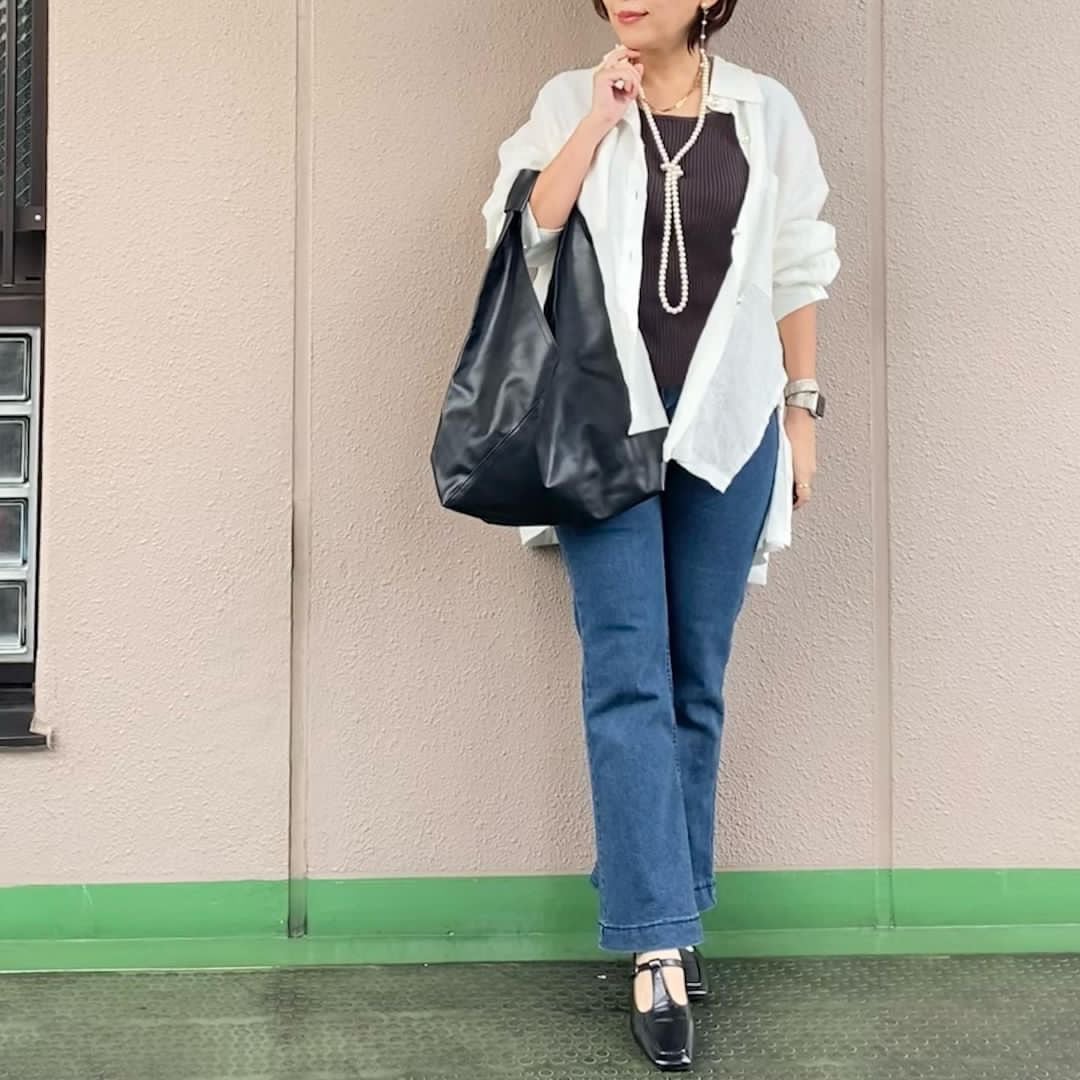 mimico37様着用>150cm〜ワイドレッグフレアデニム | kanaji（カンアジ