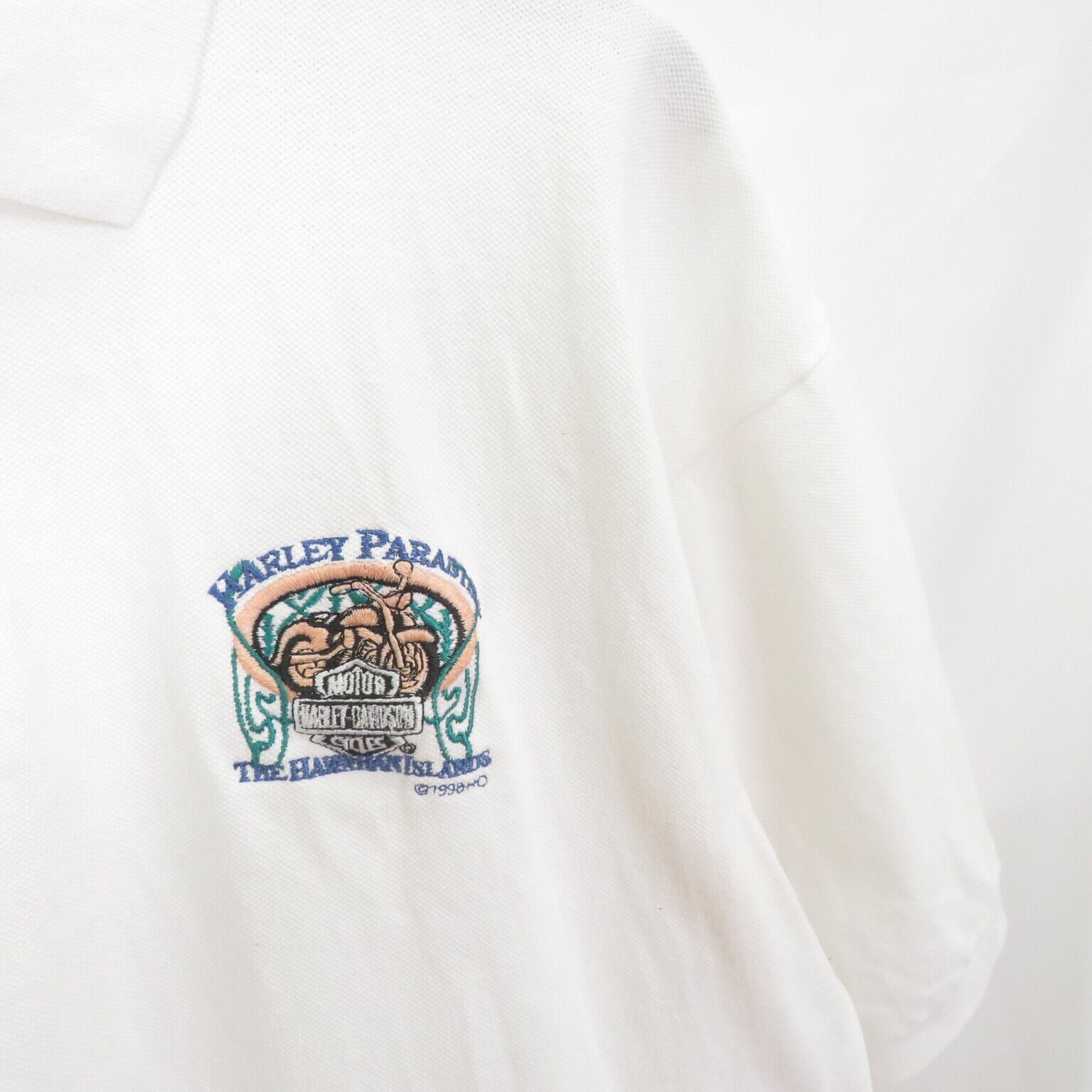 Harley Davidson USA製 HAWAIIAN 刺繍 ポロシャツ sizeXL/ハーレー