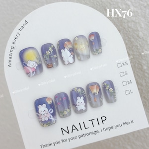 HX76 ネイルチップ サイズXS/S/M