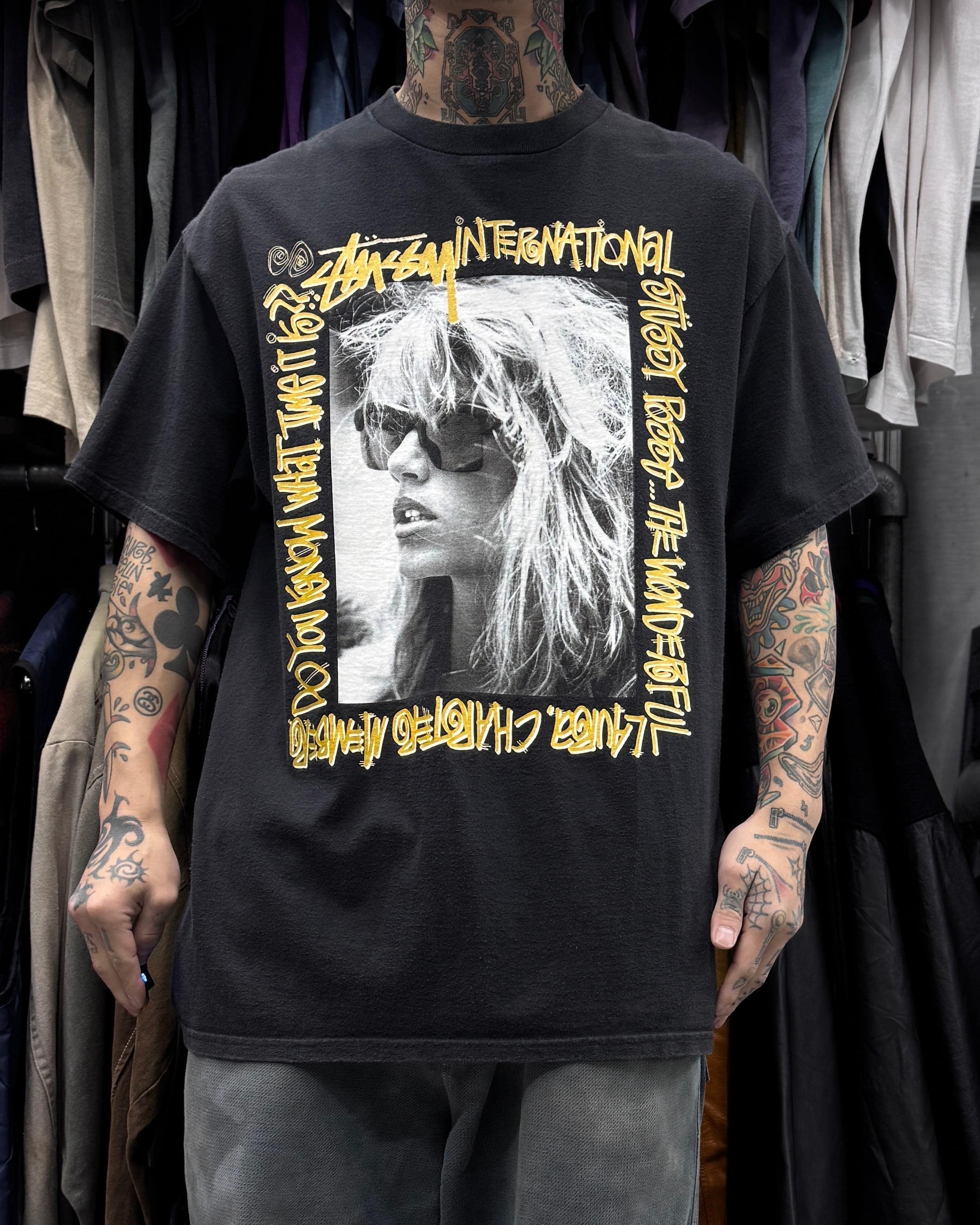 00's old stussy “Laura” Design Photo Tee “ローラ” 【高円寺本店
