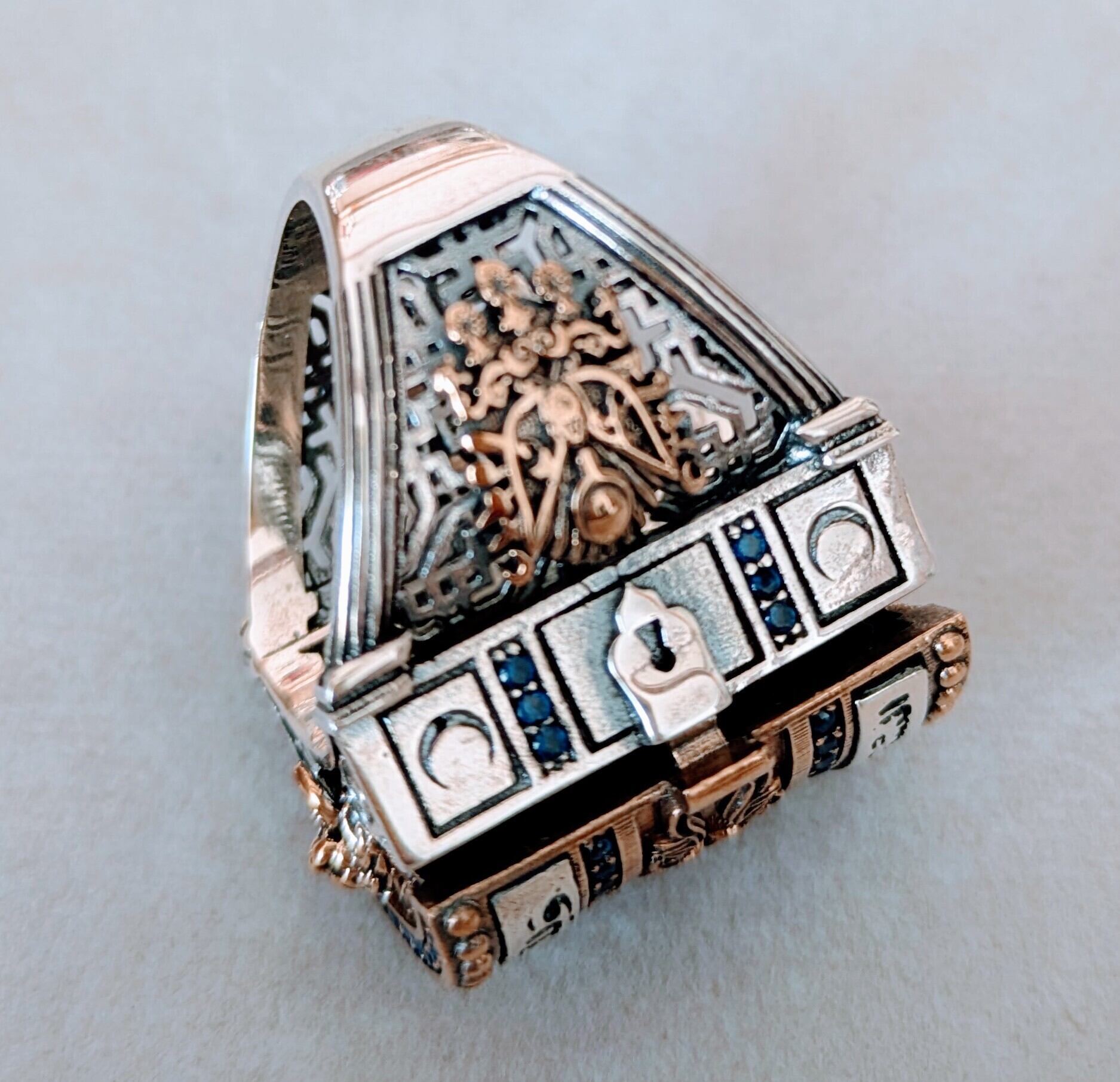 ✱NEW✱トルコ製 ハンドメイドメンズリング シルバー925 (乙女の塔) メンズ ハンドメイド リング(宝箱) 925silver | HAYAT TURKISH STYLE