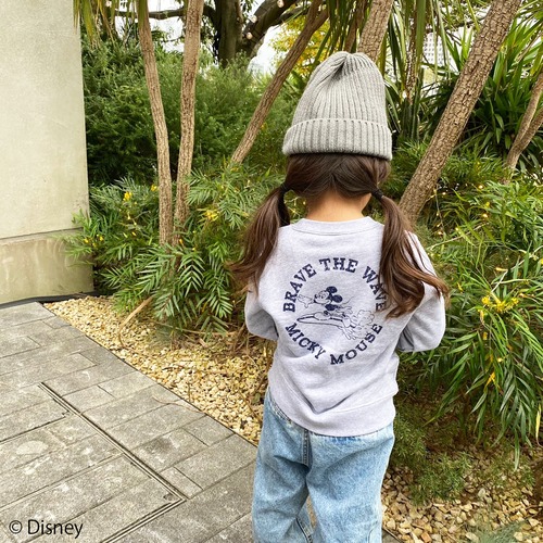 ★Kids★ BRAVE THE WAVE <MICKEY MOUSE> sweat - Mix gray