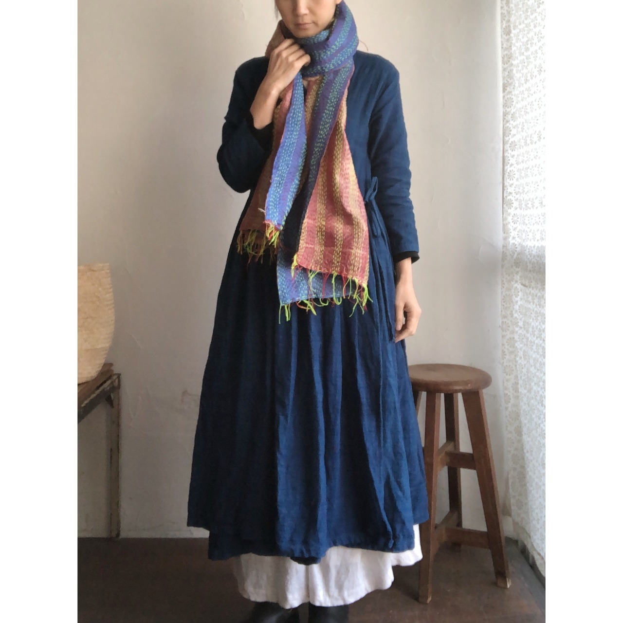 リサイクルサリーのカンタショール 小10 インドの手仕事布 Mulaセレクト