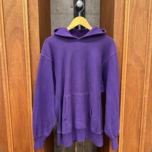1990'S OLD CHAMPION REVERSE WEAVE PURPLE PARKA 目無し L ⓼