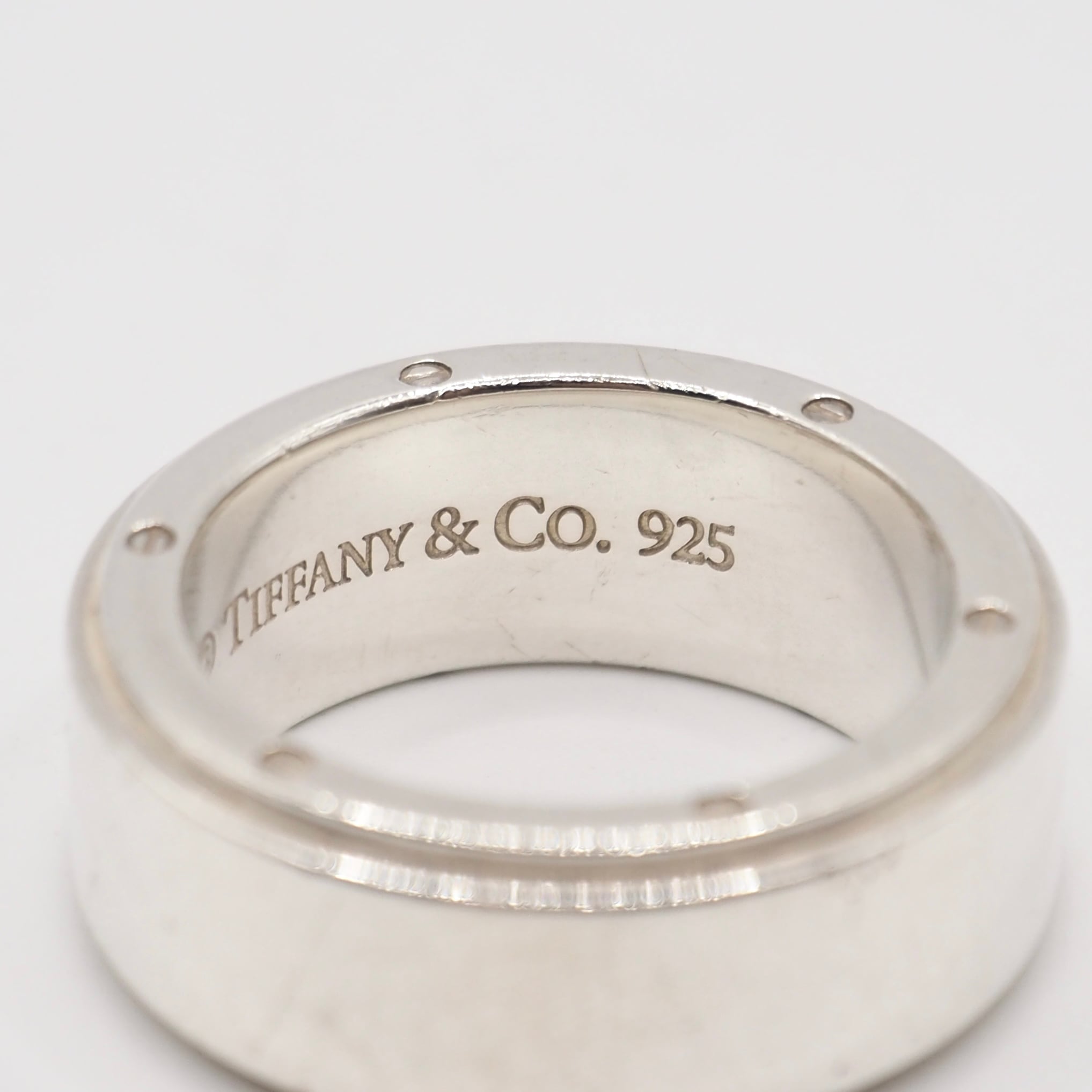 レア 美品 TIFFANY ティファニー メトロポリス シルバーリング Tiffany&Co. 約18号 メトロポリス リング シルバー925 ティファニー