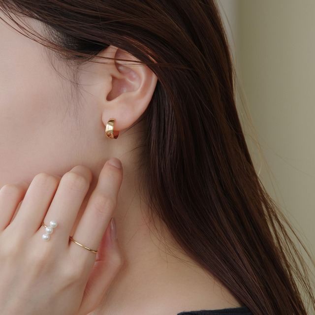 K18イエローゴールド 淡水パール ダブルフィンガーリング【MKY0055R1】