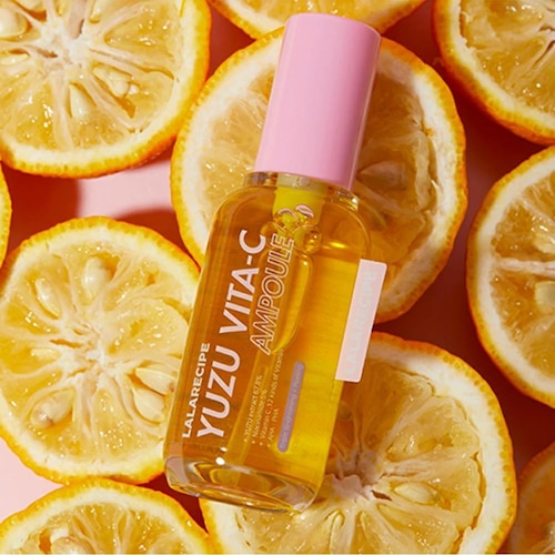 【LALARECIPE】VEGAN ララレシピ ゆずビタC アンプル 50ml 美容液 YUZU VITA C トーンアップセラム シミケア G0038-1485