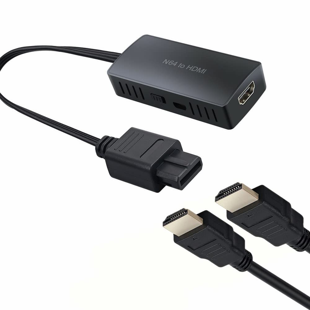 N64 to HDMIコンバーター、HD接続ケーブルN64を新しいHDMIテレビに接続(プラグアンドプレイ)。