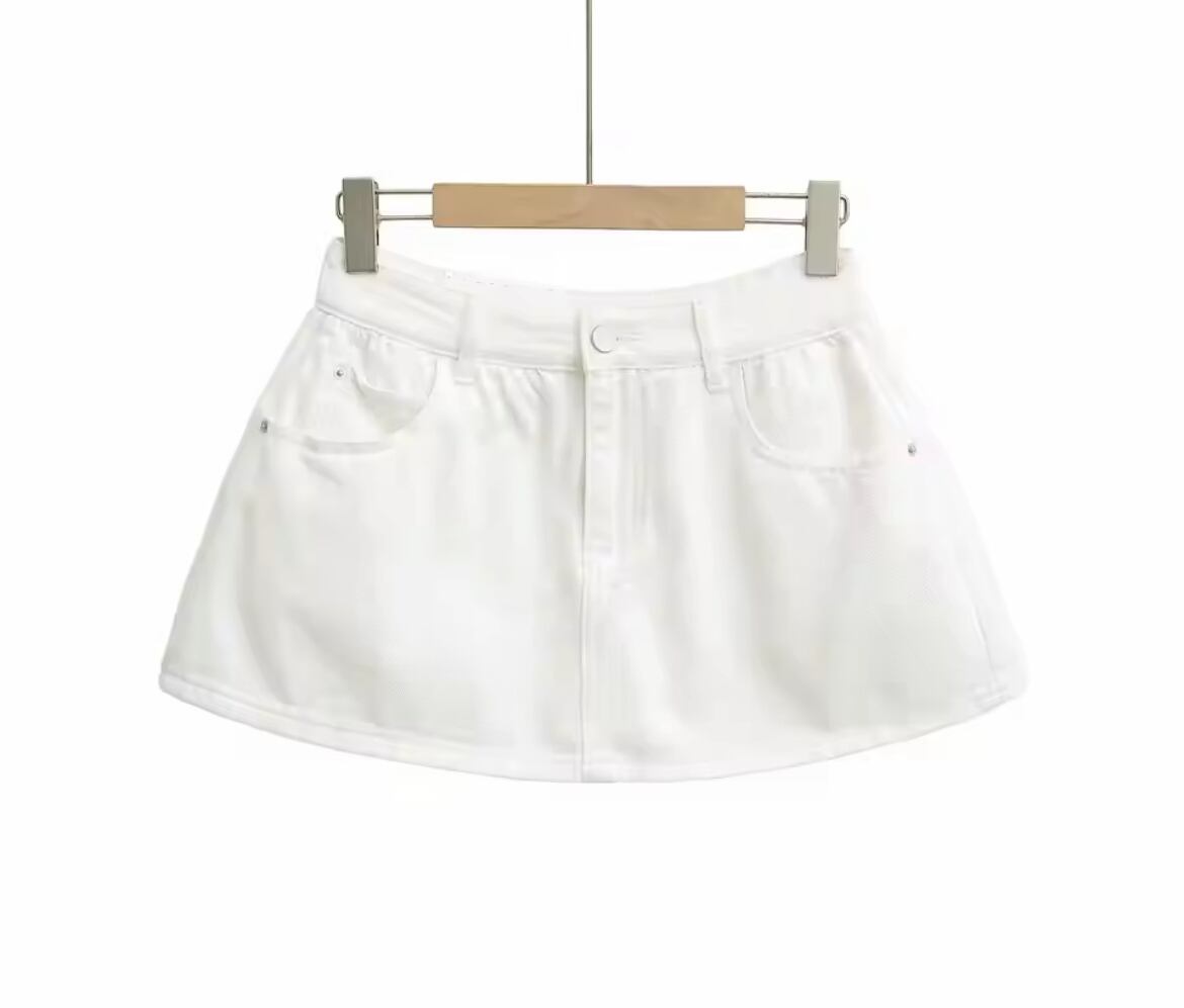5色】Hight Waist A-Line Mini Skirt within Skort /ハイウエストA