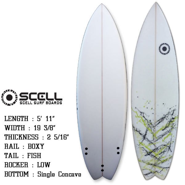 マルチ5フィン✨ケース付✨ミッドレングス　鎌倉No Brand 7`4 マルチ5フィン✨ケース付✨ミッドレングス 鎌倉No Brand 7`4