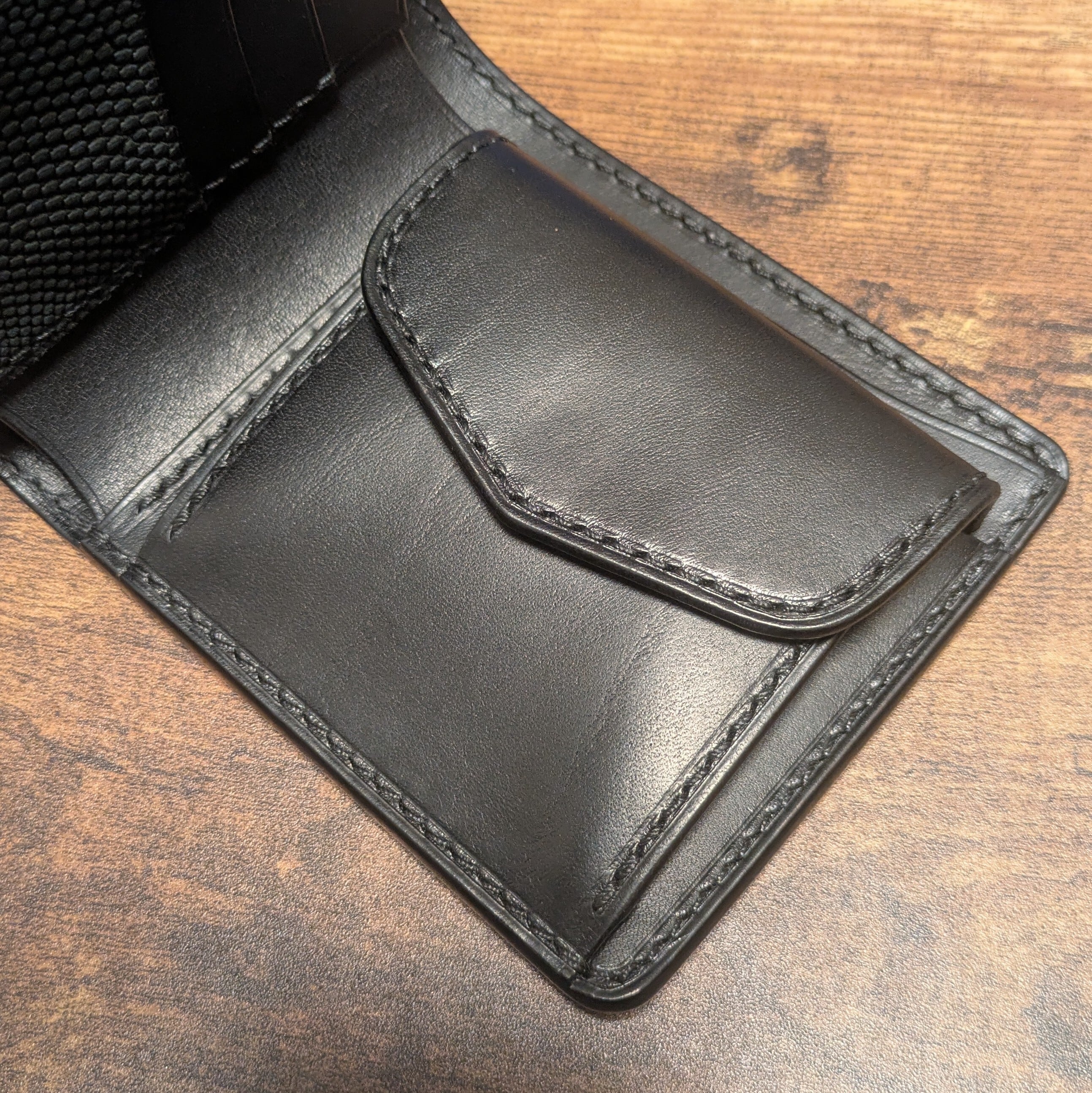 ビルフォードウォレット　ハーフウォレット　ブラックヌメ ハーフウォレット ヌバックリザード～Billfold wallet nubuck lizard