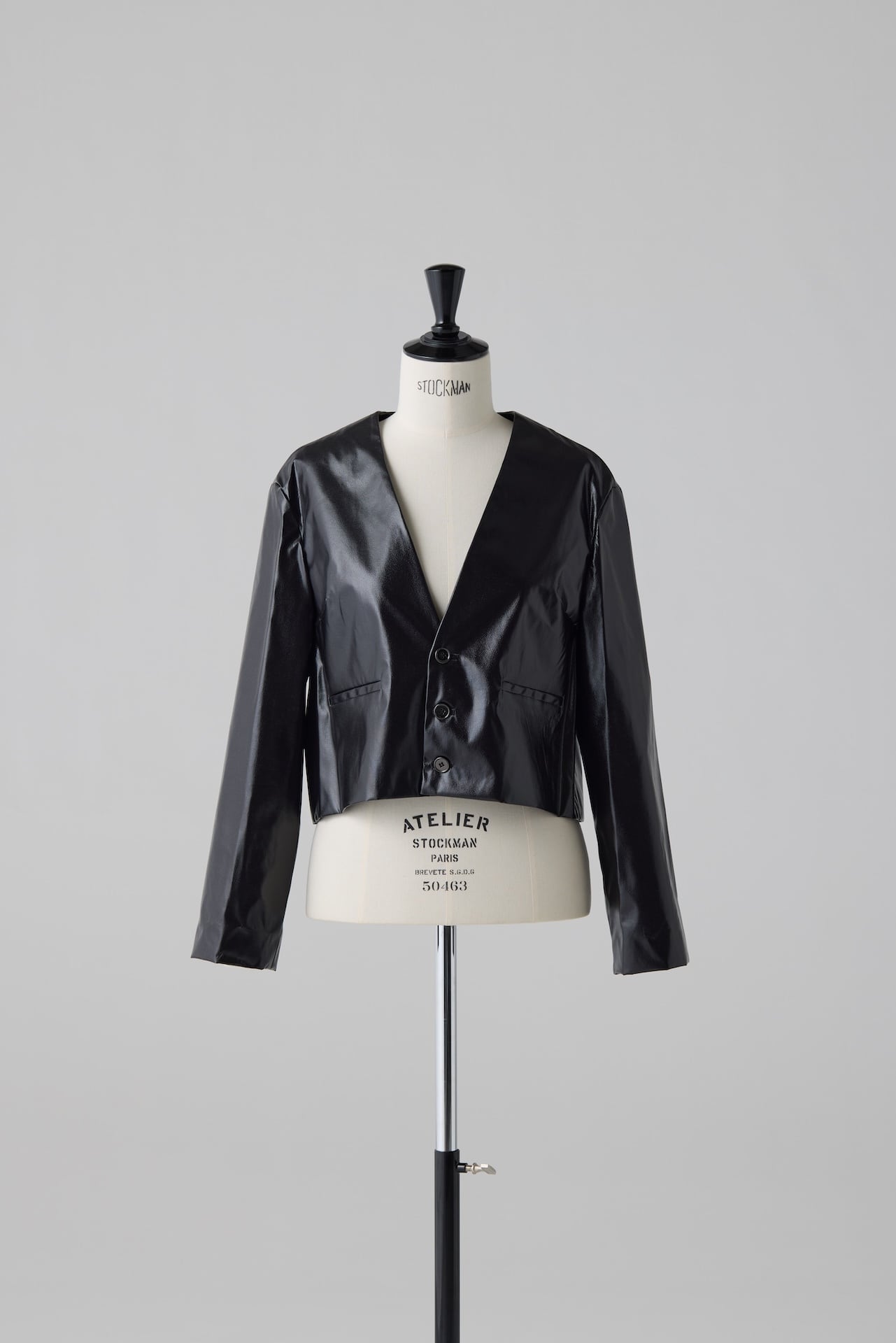 PATENT NO-COLLAR JACKET 25FW41