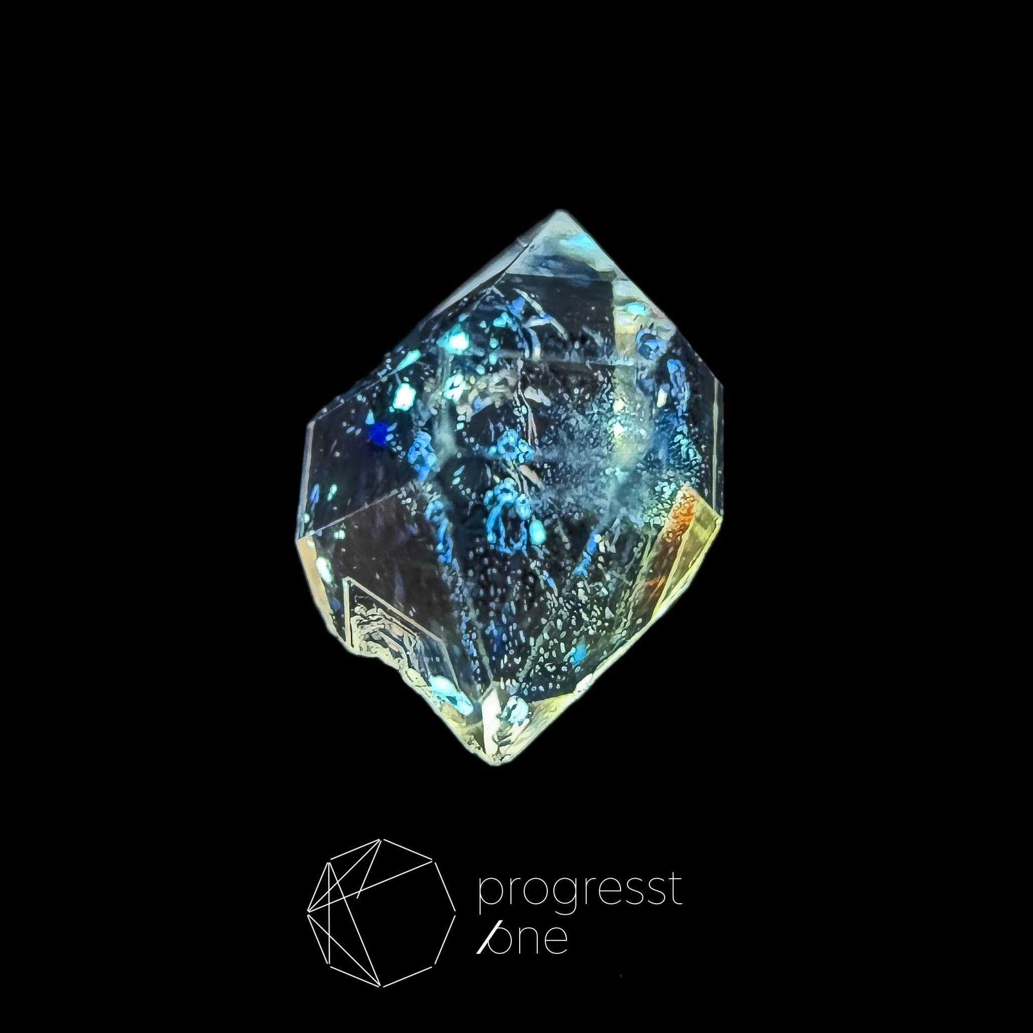 蛍光も！！　オイルイン　ハーキマーダイヤモンド　原石 ハーキマーダイヤモンド(オイルイン)0.55ct | progresstone