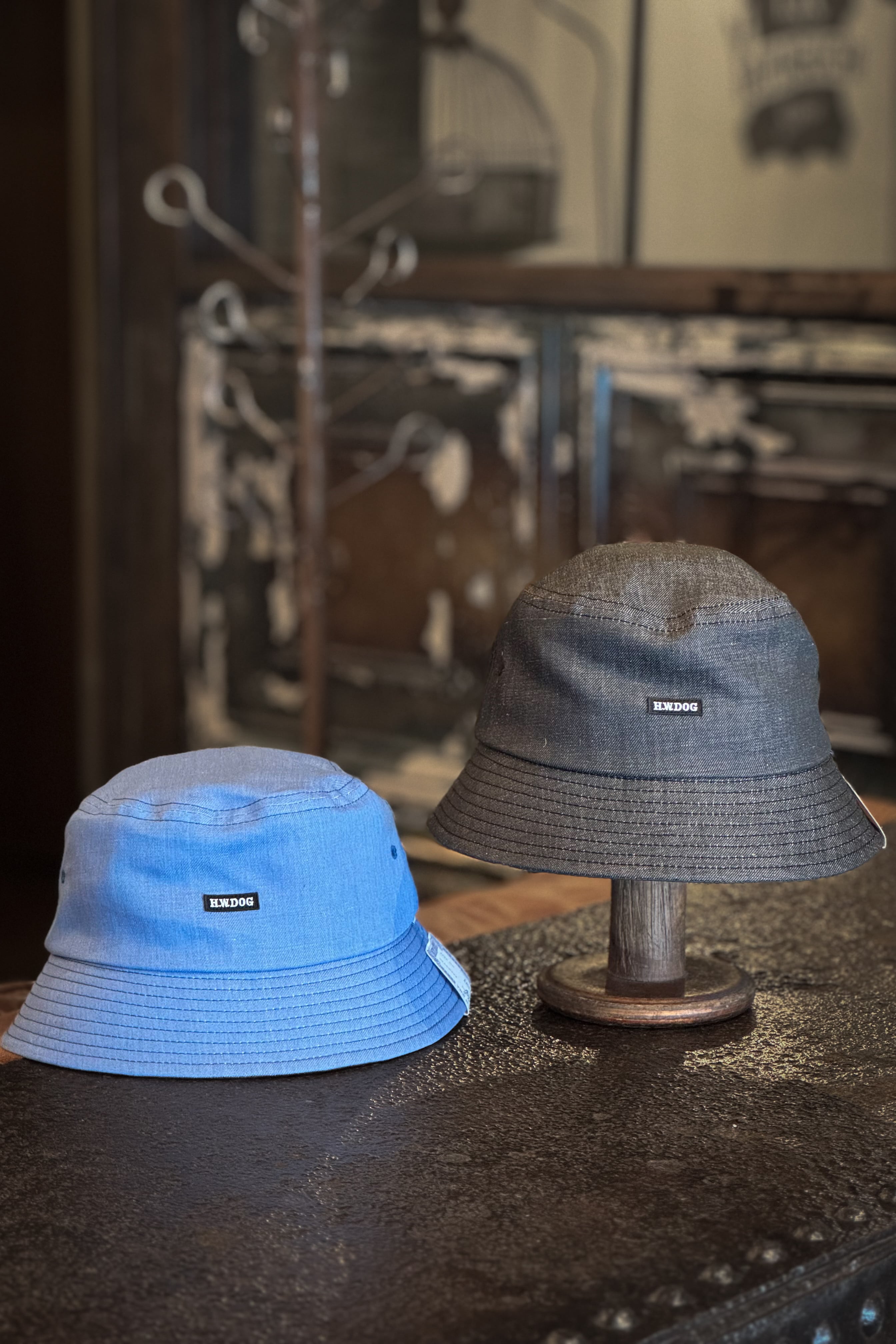 THE H.W.DOG&CO./エイチダブリュードッグアンドコー CHAMBRY TRUCKER HAT D-01142