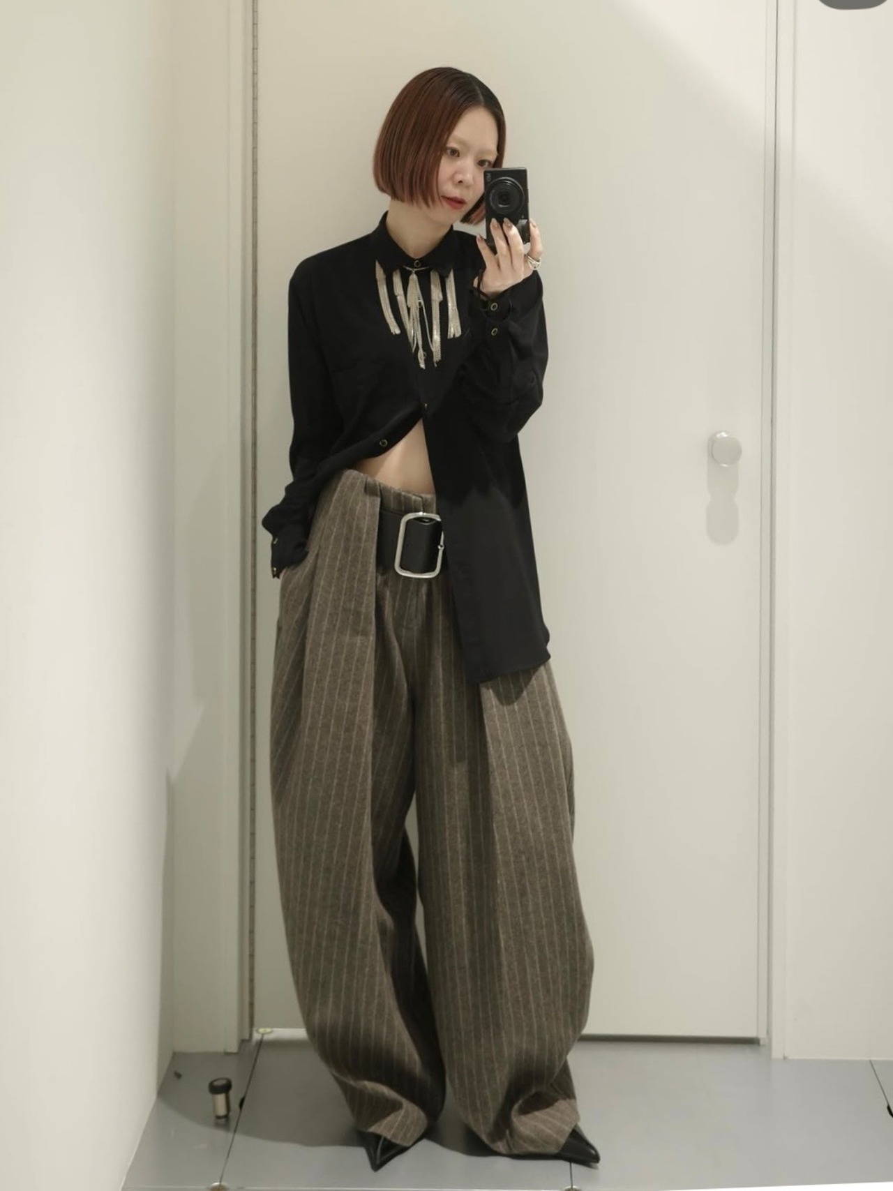 【26AW | WOMEN】PRANK PROJECT プランクプロジェクト / パンツ / High-Waist Belt Stripe Pants  31262465102 - 2