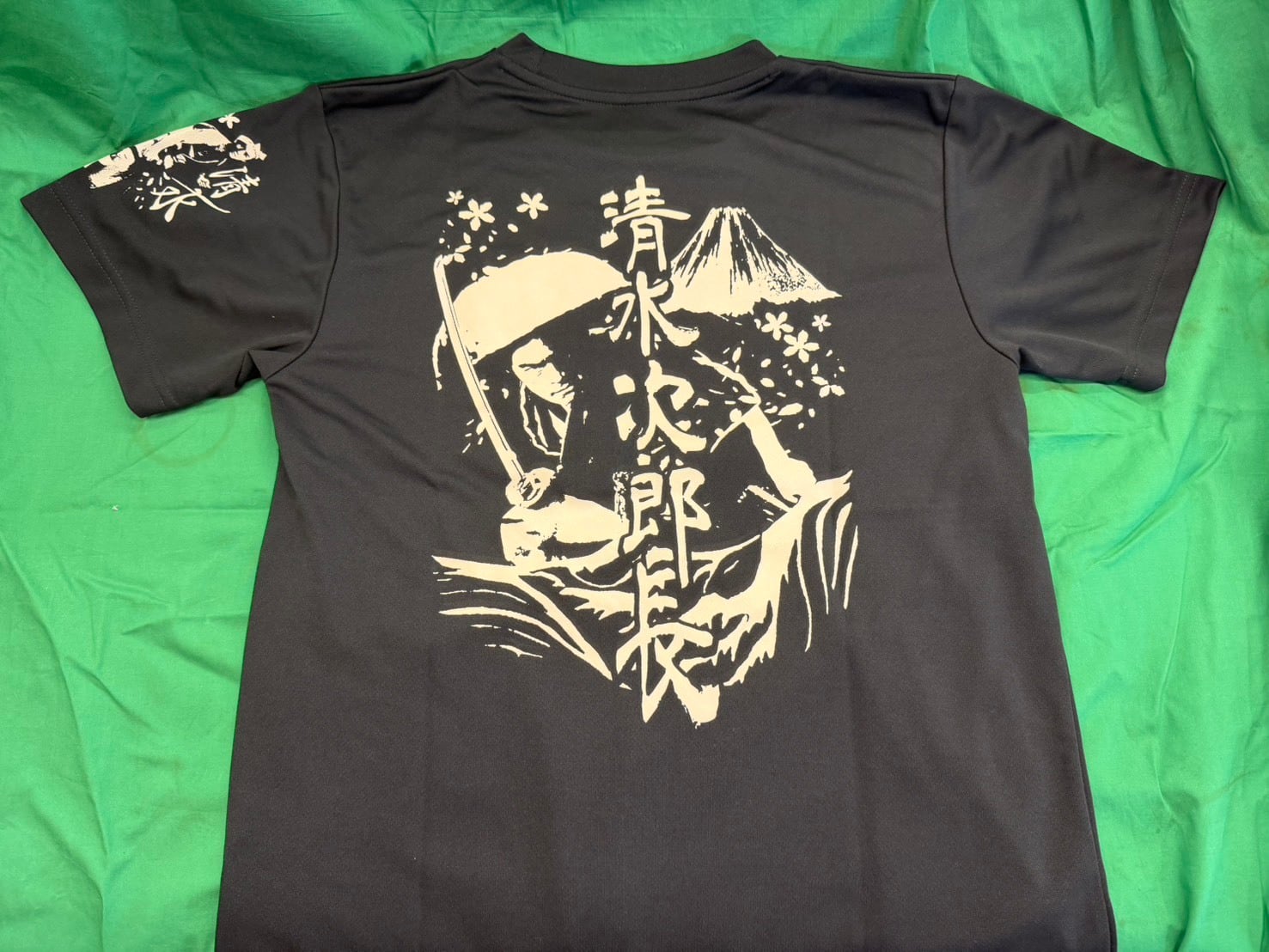 すじこ様ブラックシャツ翌日発送 S~XL】清水次郎長デザイン ドライTシャツ（ブラック） | 静岡茶 小松園