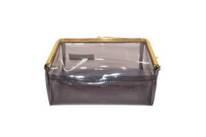 [ＭＩＸ] [JERI MARL] 透明ポーチ 透明ケース 小物入れ (ブラック) 工房 手作り 日本製 エコパッケージ MX-0041-342