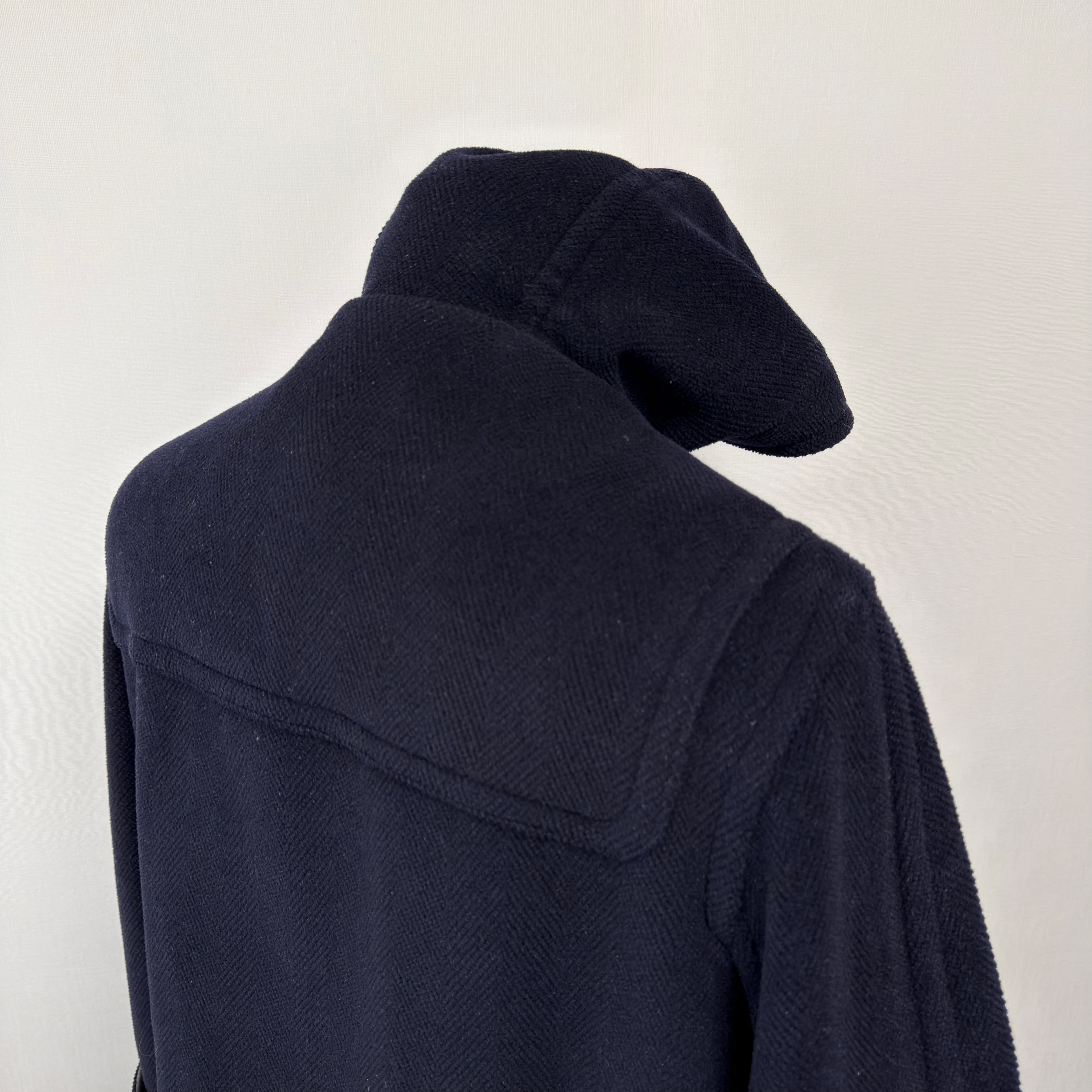 OLD ENGLAND 80-90s イギリス製 ヘリンボーン ウール ダッフルコート