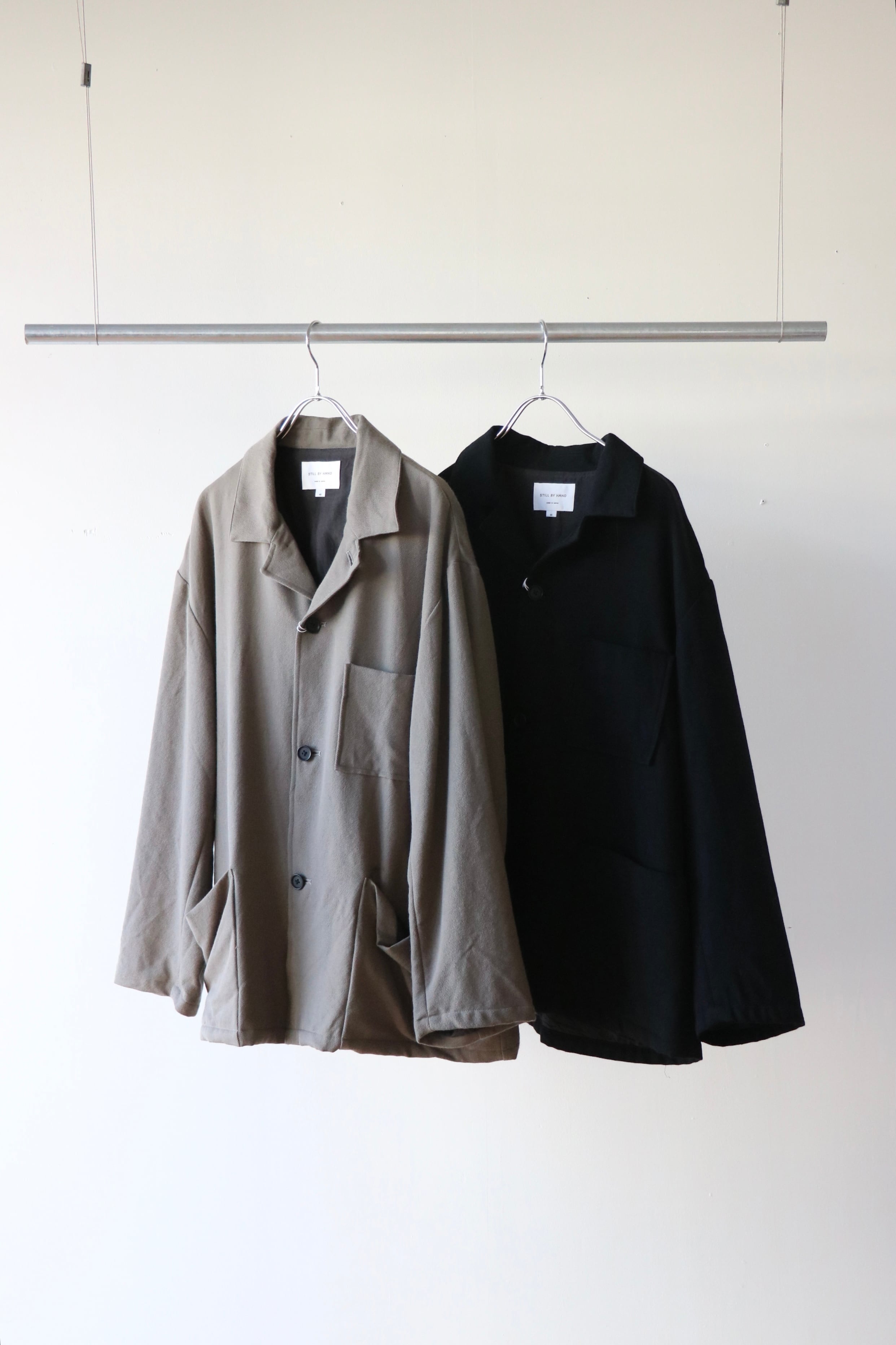 STILL BY HAND -Wool serge coverall jacket - / JK01254 / スティルバイハンド ウールサージ カバーオール