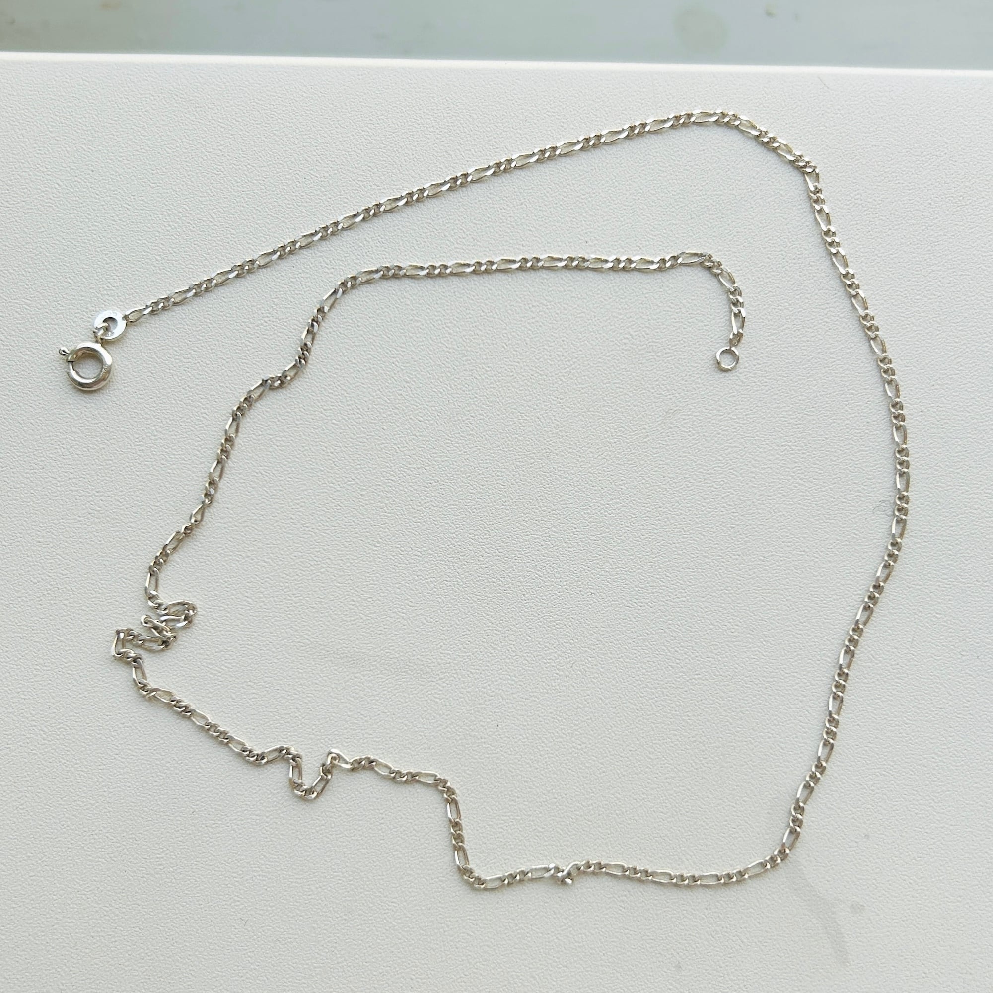 フランスシルバー925 フィガロチェーン（45cm） | Milo Antiques & Vintage